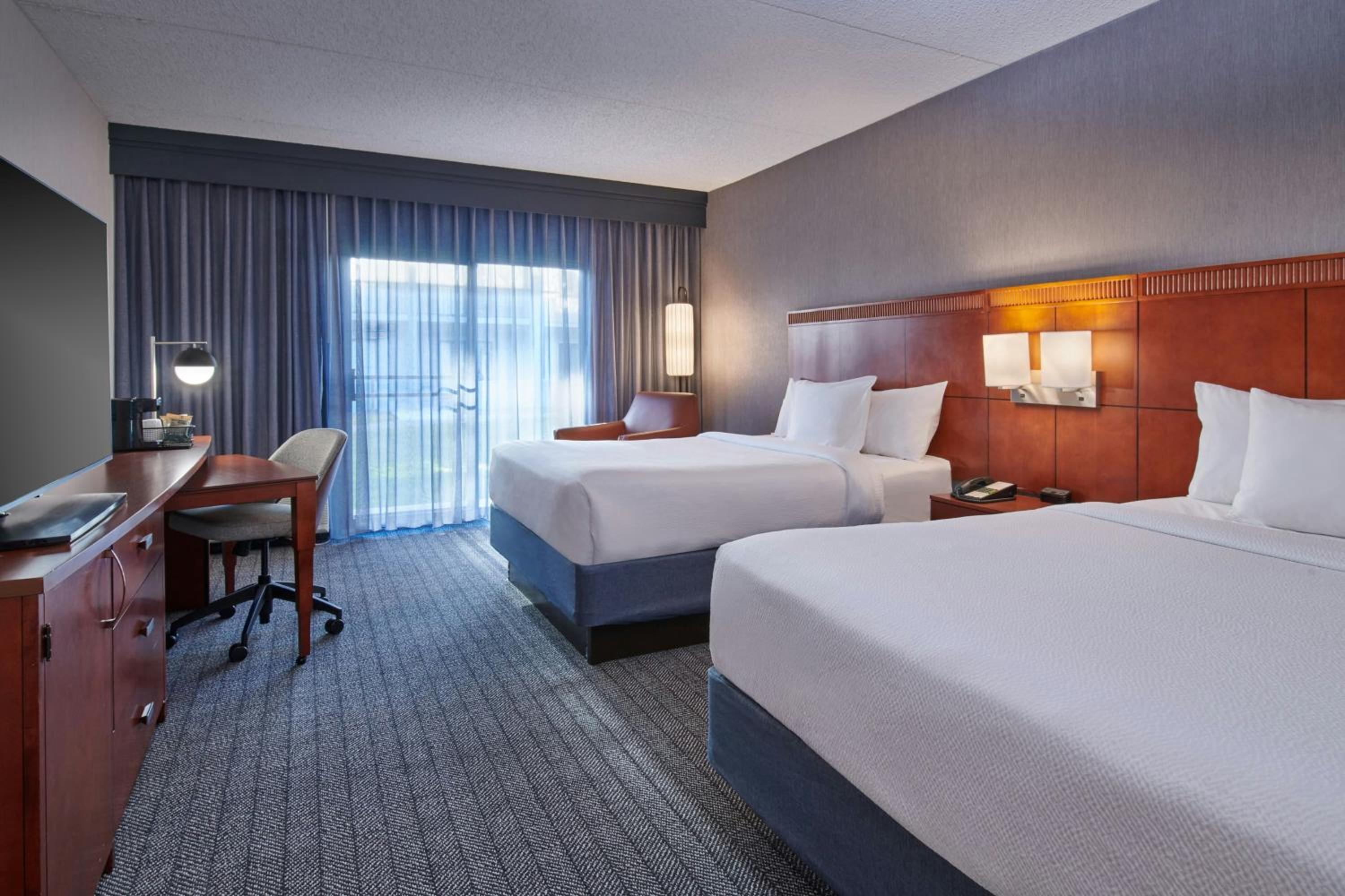Queen Room with Two Queen Beds and Roll-in Shower - Mobility and Hearing Accessible