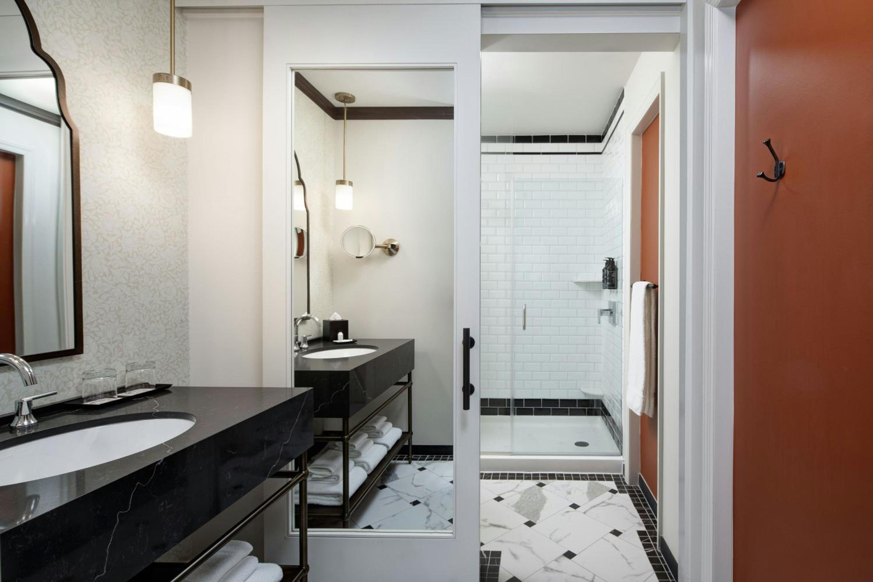 Queen Room with Two Queen Beds - Mobility and Hearing Accessible with Roll-in Shower photo 2