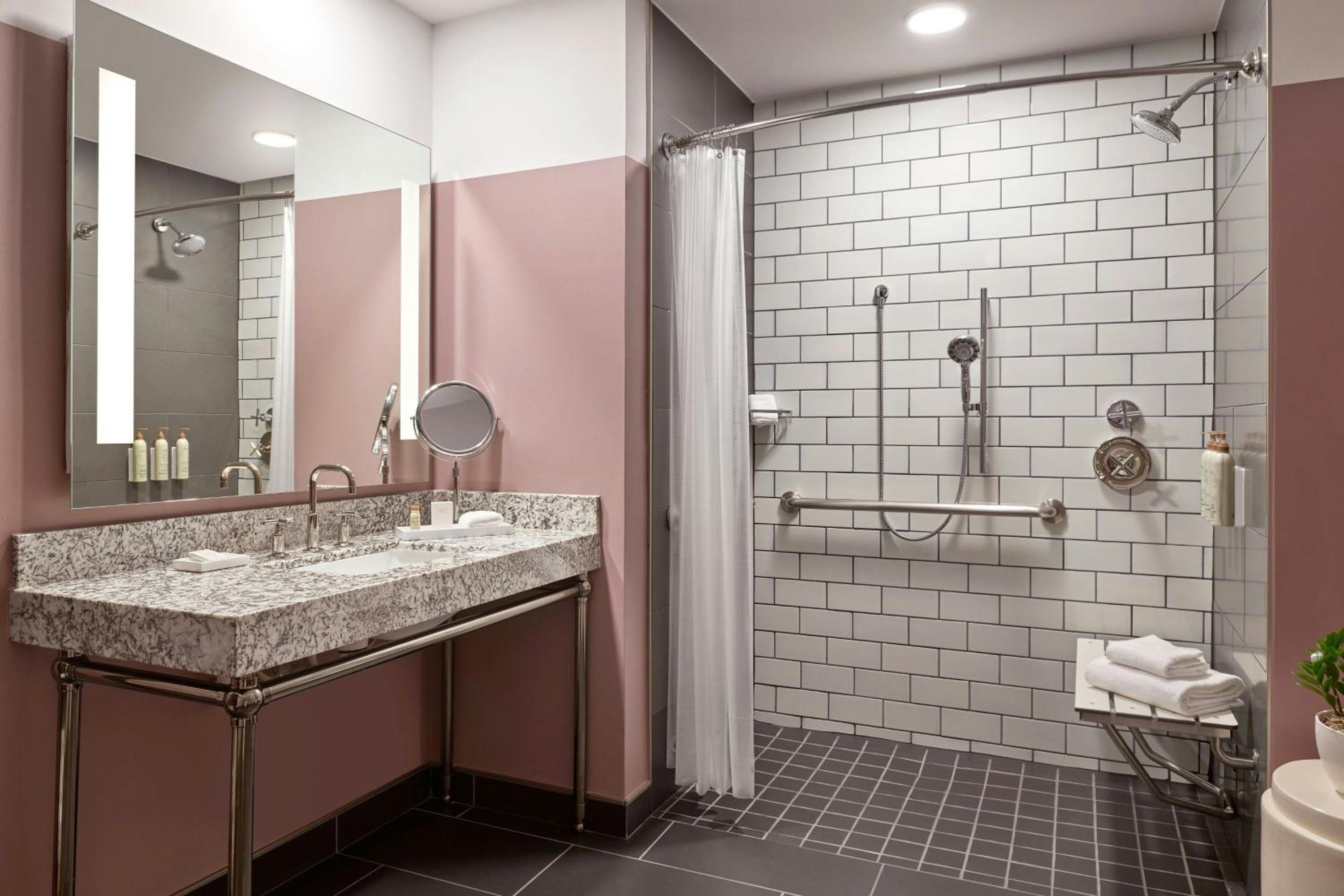 One-Bedroom Junior King Suite with Sofa Bed - Mobility Accessible with Roll-In Shower photo 2
