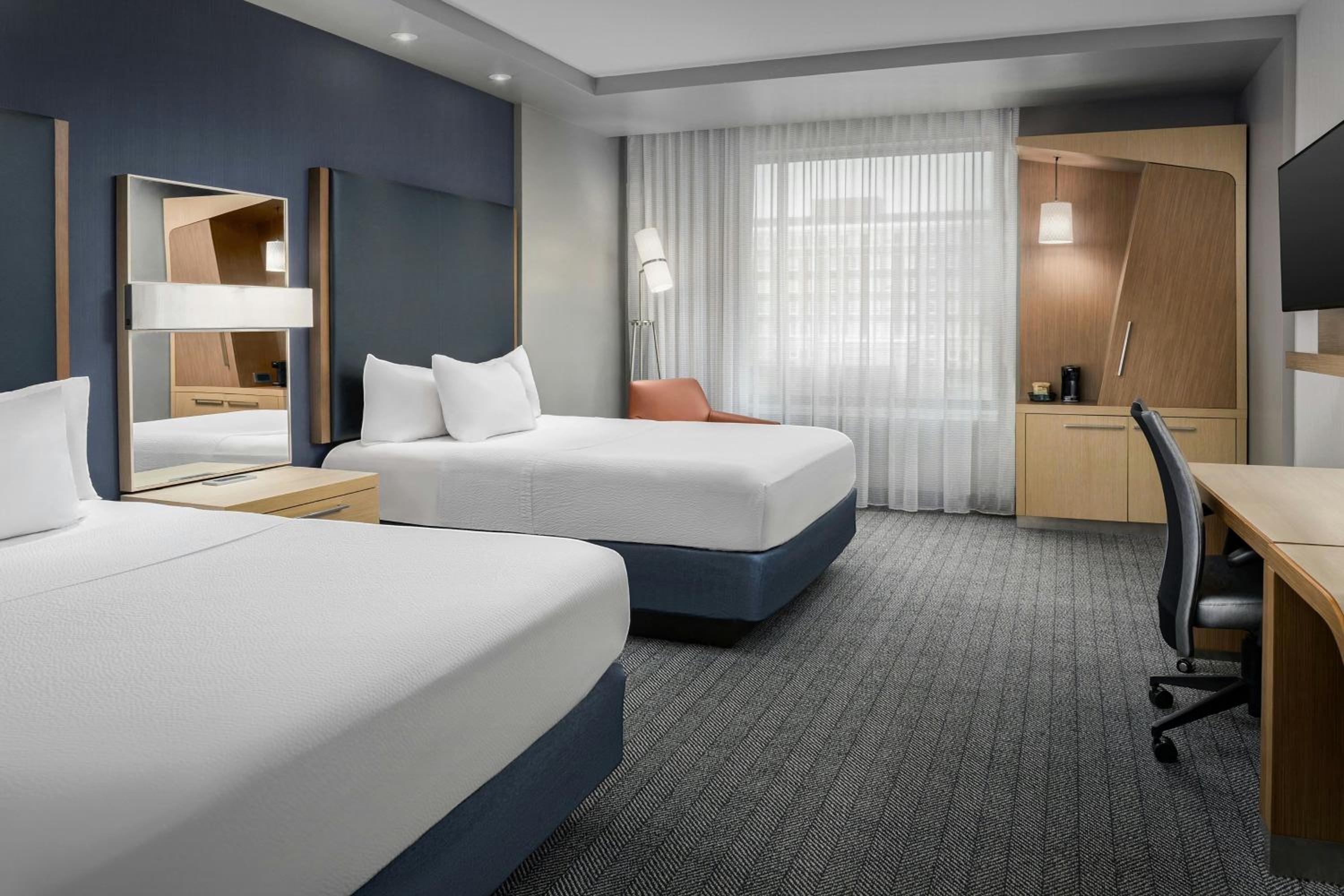 Queen Room with Two Queen Beds and Roll-In Shower - Mobility Access/Hearing Accessible photo 1