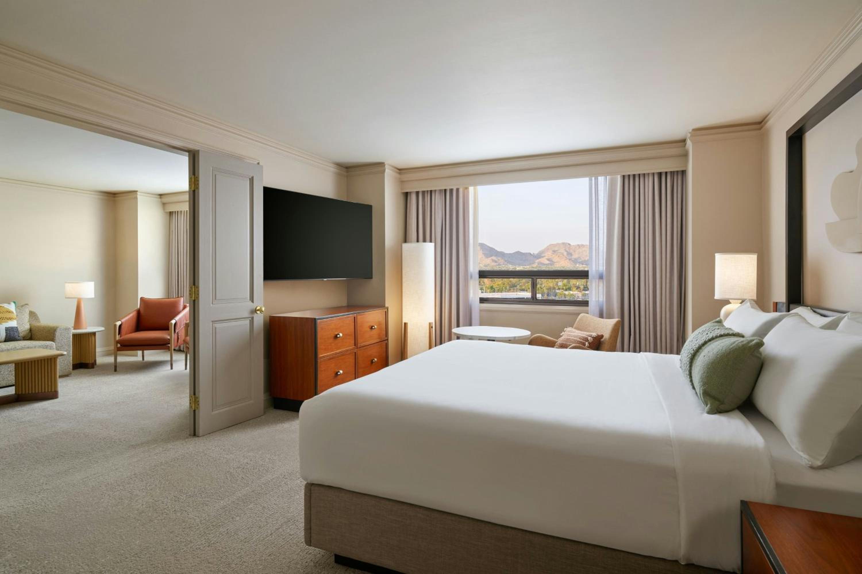 Uptown King Suite with Sofa Bed - Mobility Accessible with Roll-In Shower