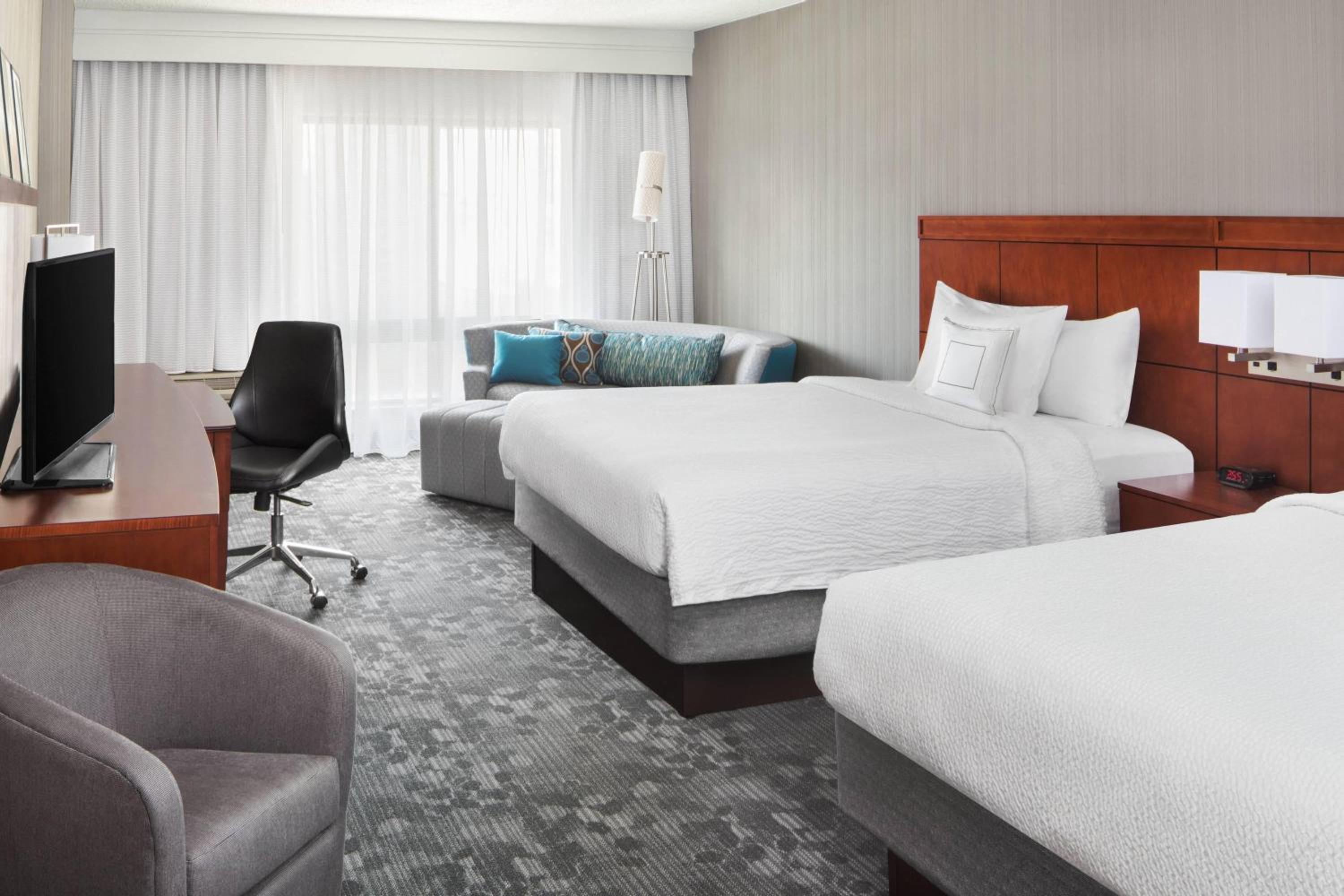Queen Room with Two Queen Beds and Roll-in Shower - Mobility and Hearing Accessible - Photo 1