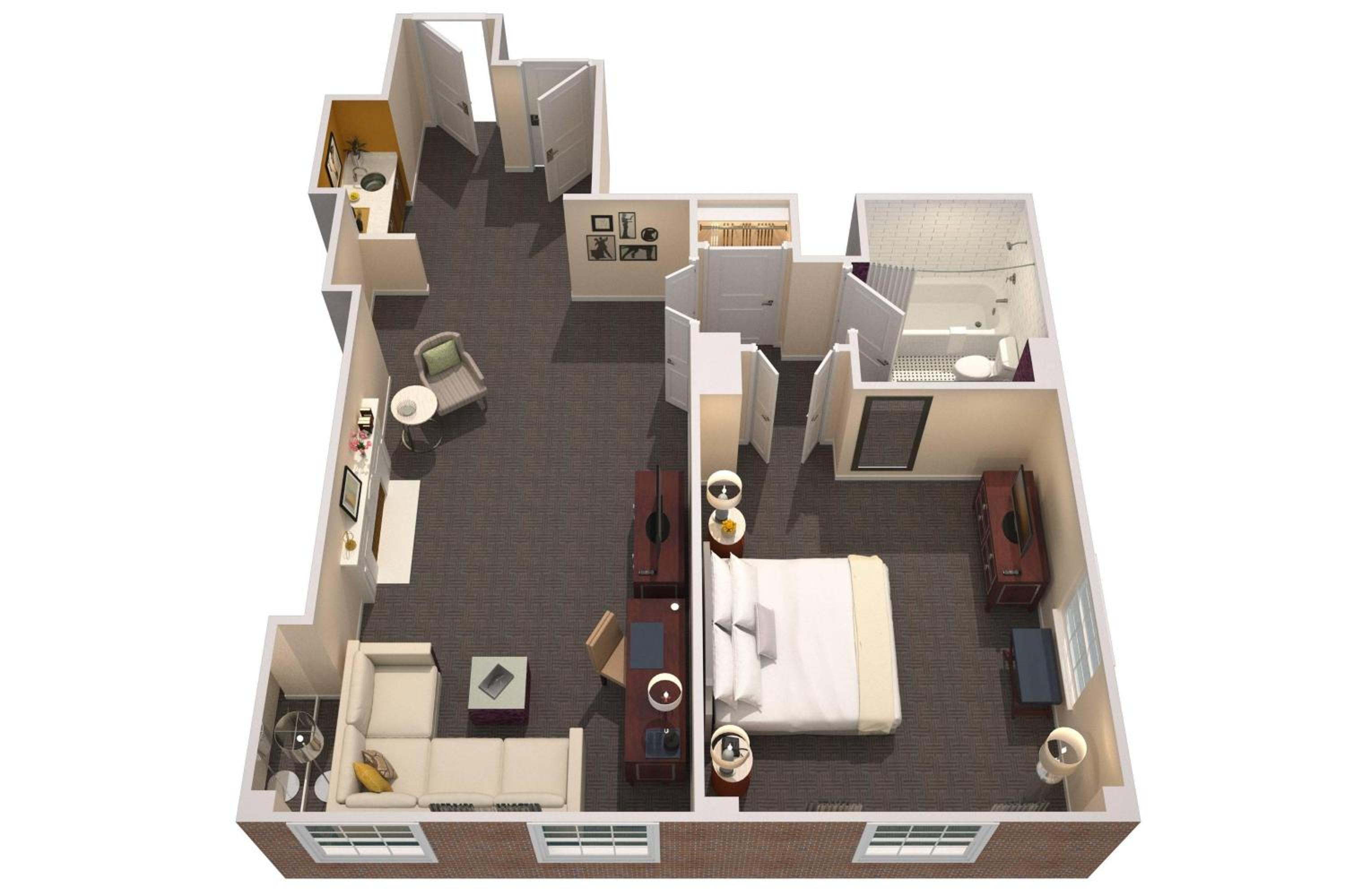 Deluxe One Bedroom Suite, 1 Bedroom Suite, 1 King (Mobility Accessible w/ Roll-in Shower) - Photo 6