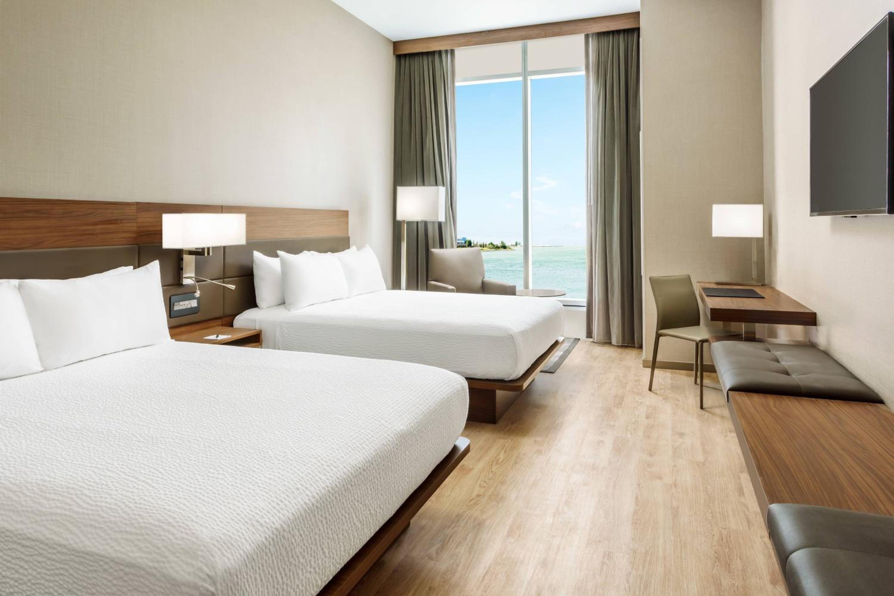 Queen Room with Two Queen Beds and Bay View