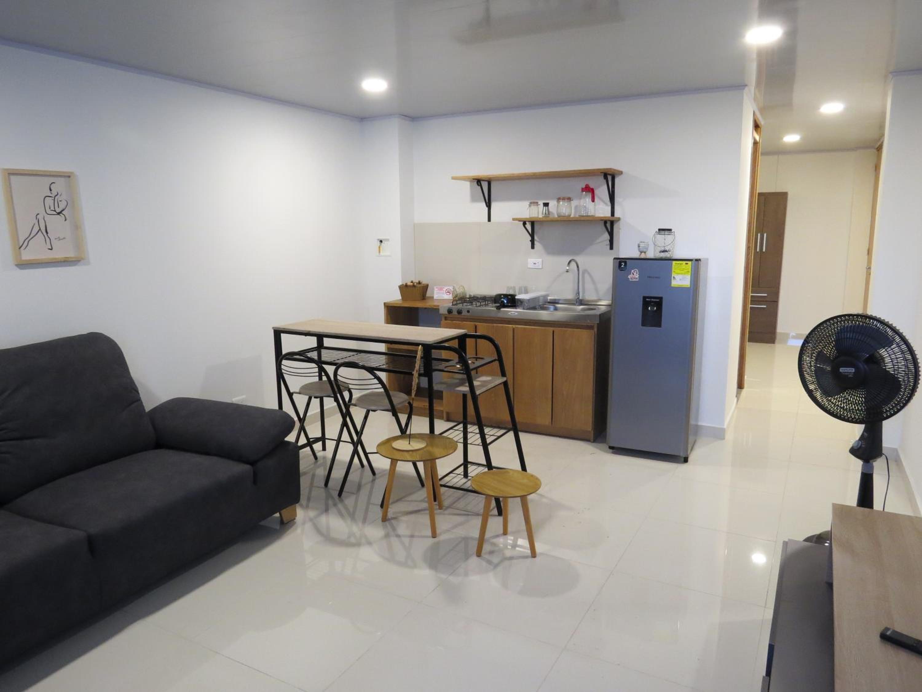 One-Bedroom Loft Apartment with Balcony