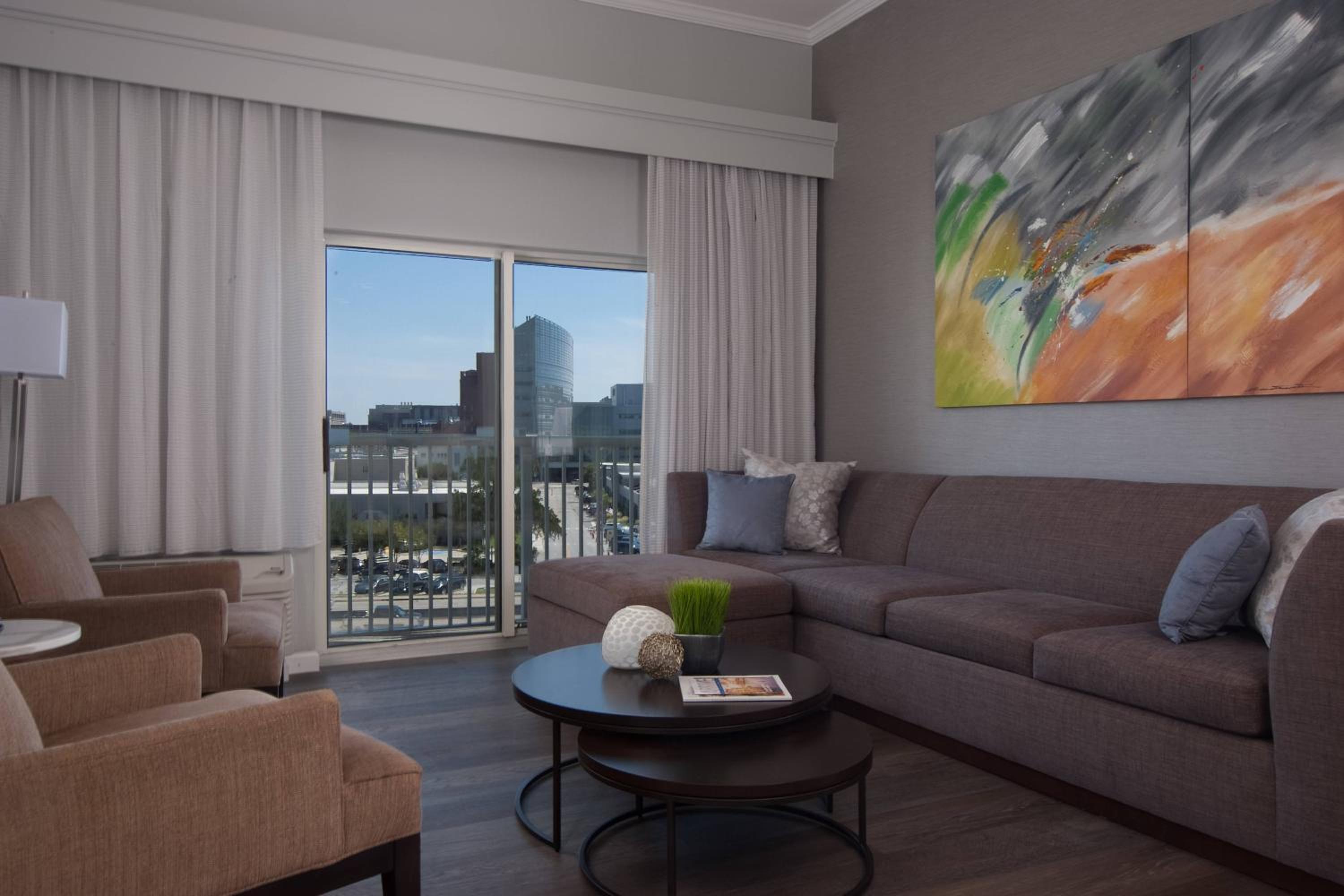 One-Bedroom King Suite with Balcony and Sofa Bed