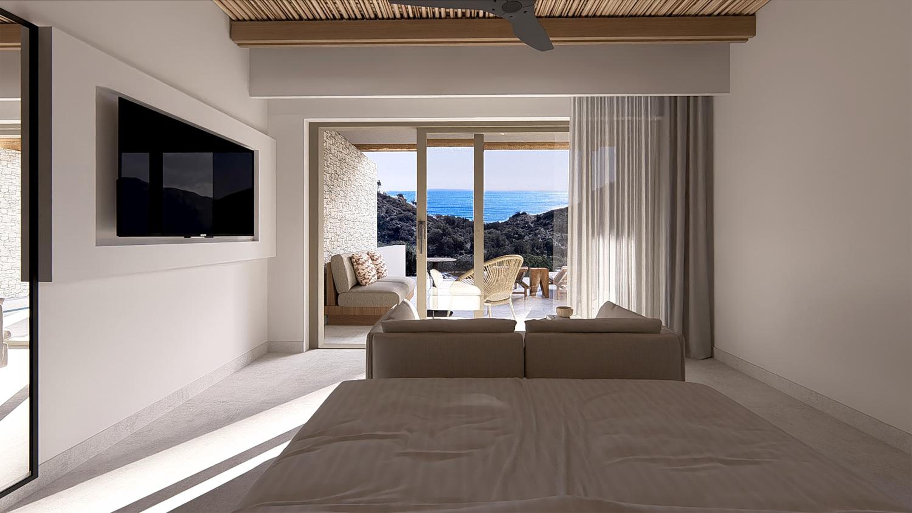 Blue Junior Suite Sea View Private Pool (min. Age 8 Years Old)