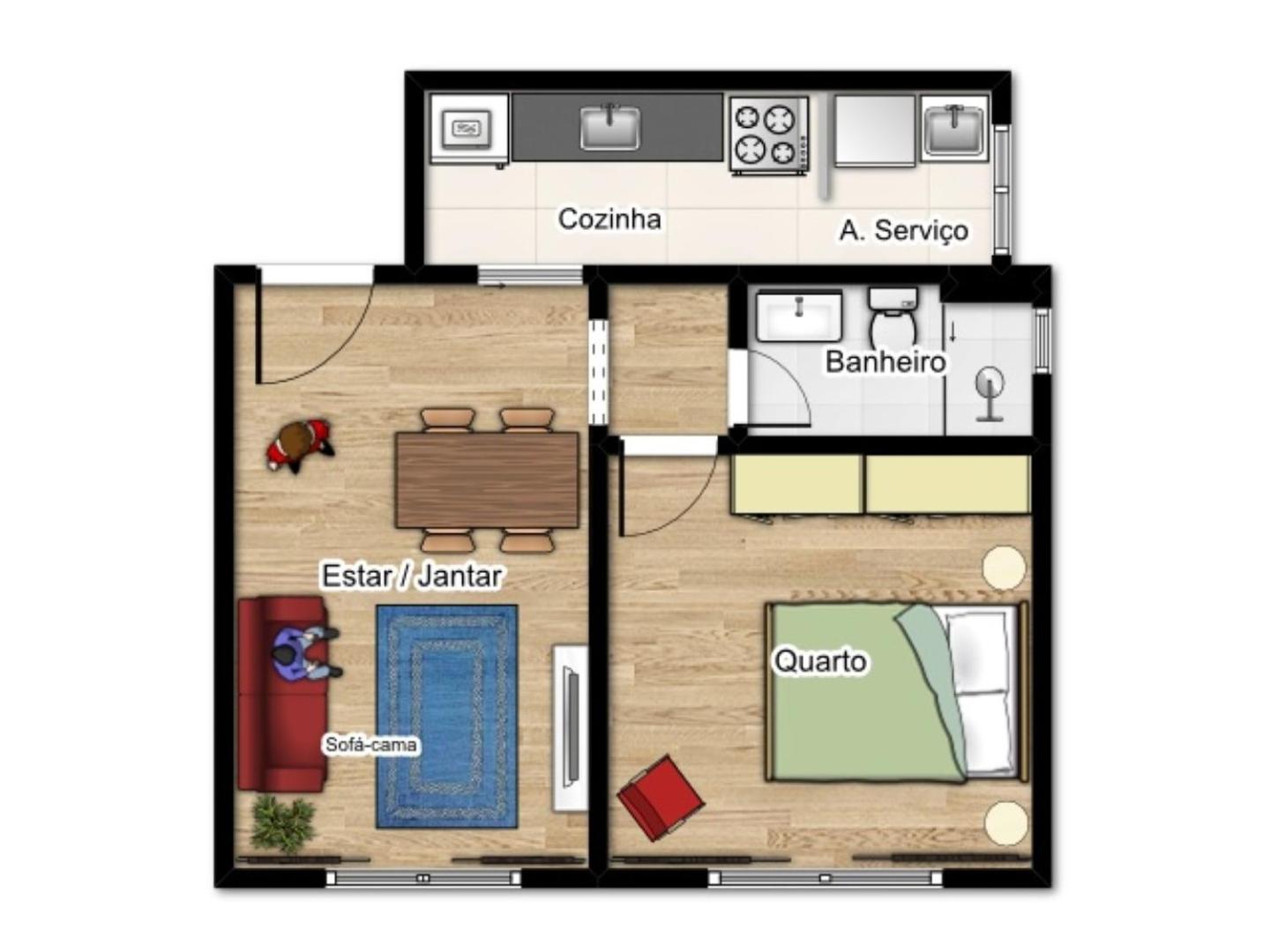 One-Bedroom Apartment photo 2