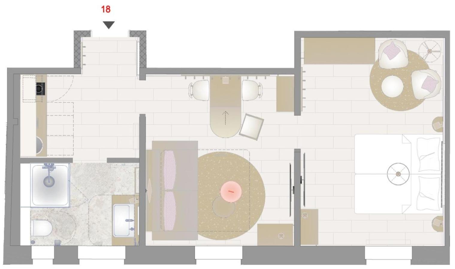 Apartment with City View