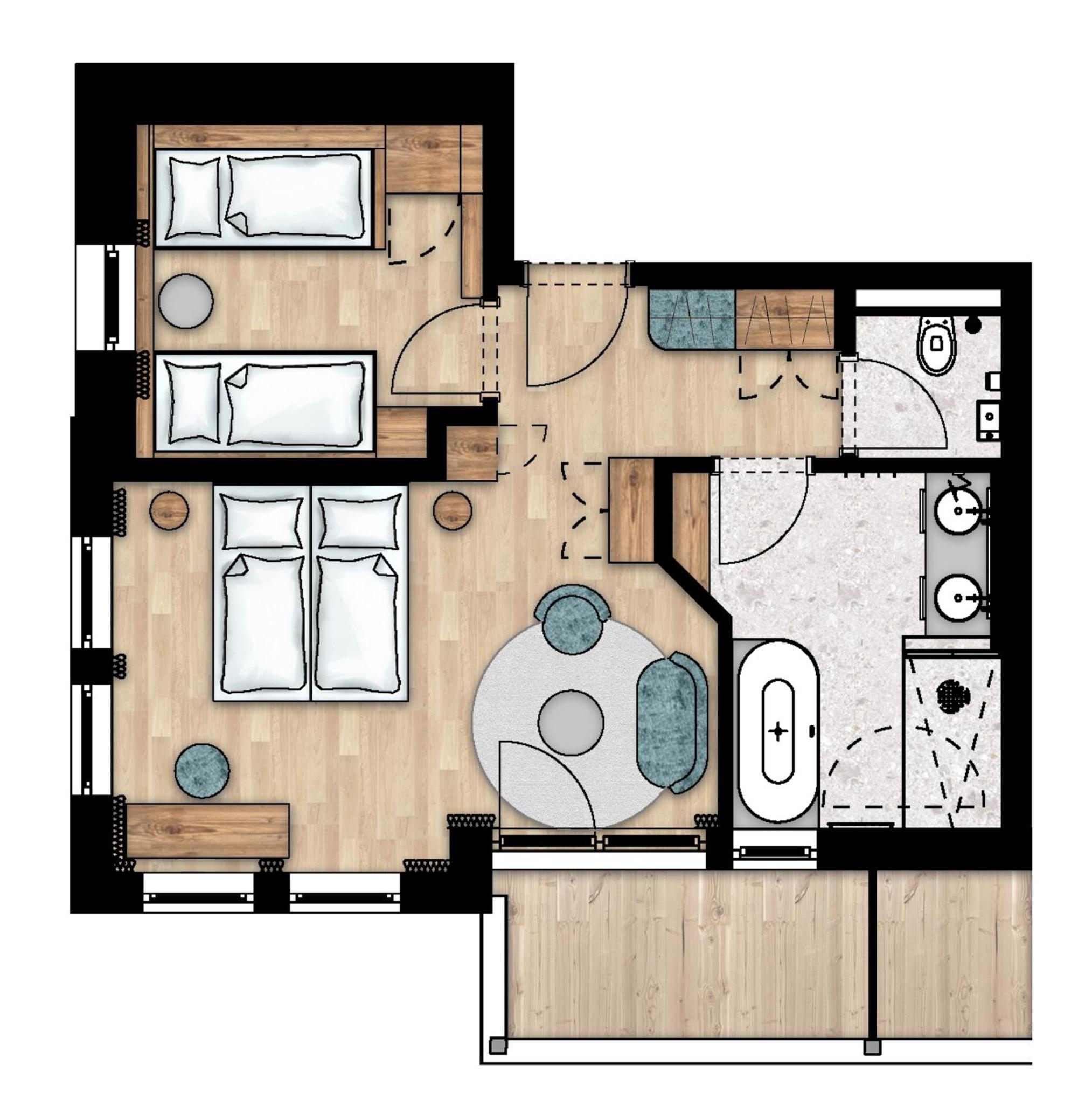Suite with Mountain View