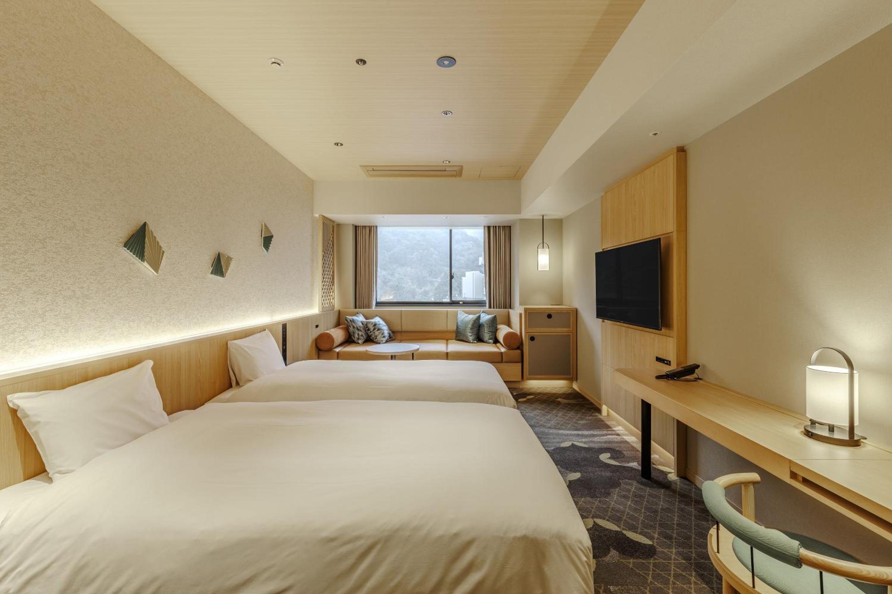 【Summer Limited Buffet Plan】HOSHI KAN Standard Room with Mountain View (35㎡) - The Number of Beds Depends on the Number of Guests. Restaurant and Onsen are in a Different Building.