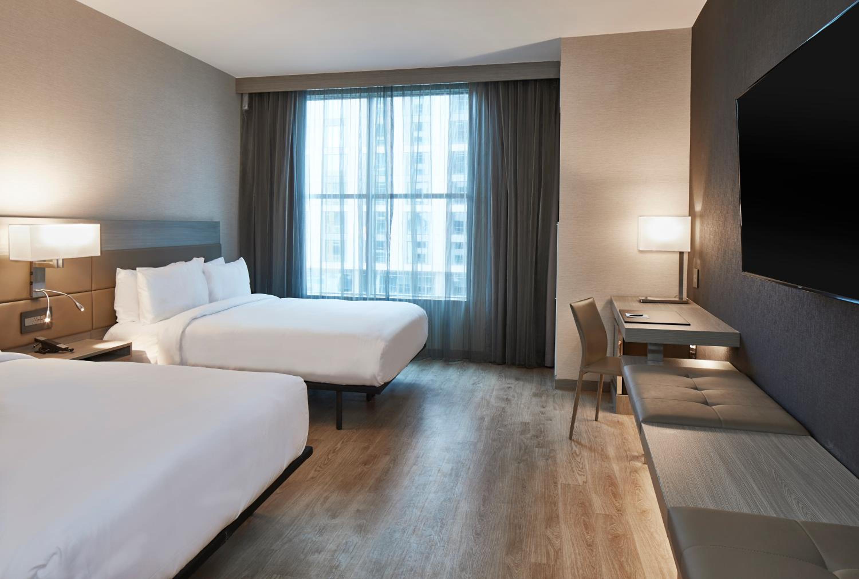 Suite with Two Queen Beds and Roll-in Shower - Mobility and Hearing Accessible