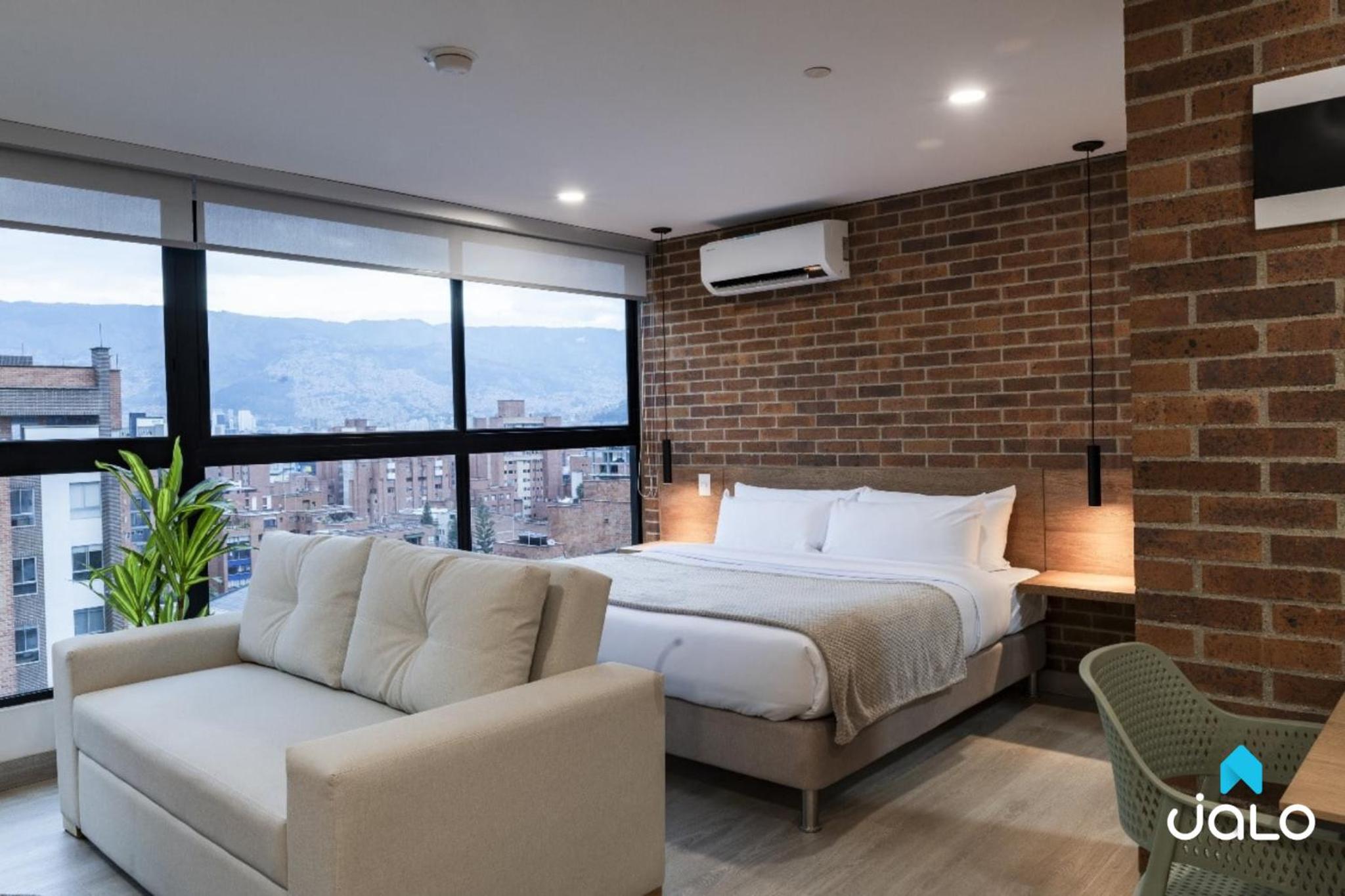 Deluxe One-Bedroom Apartment with City View