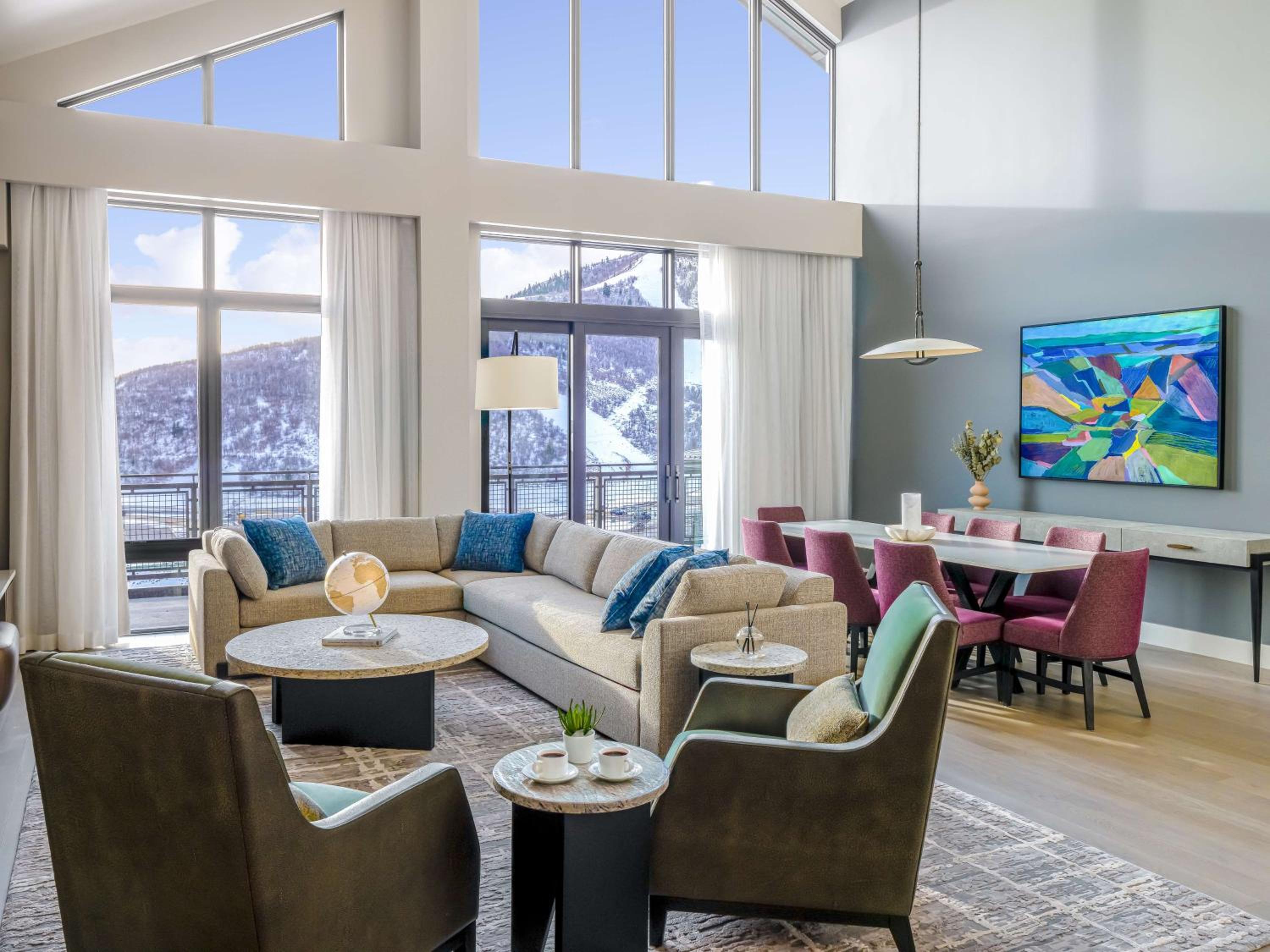 Three-Bedroom Residence with Mountain View