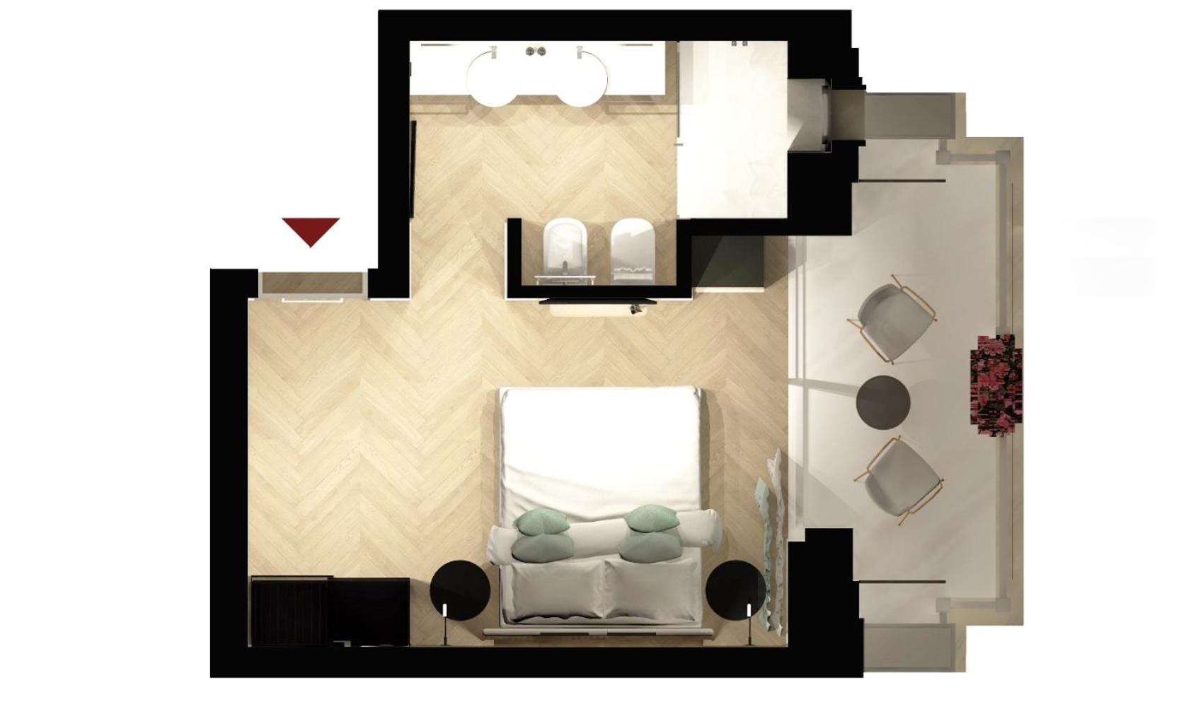 Deluxe Double Room with Side Sea View - Photo 1