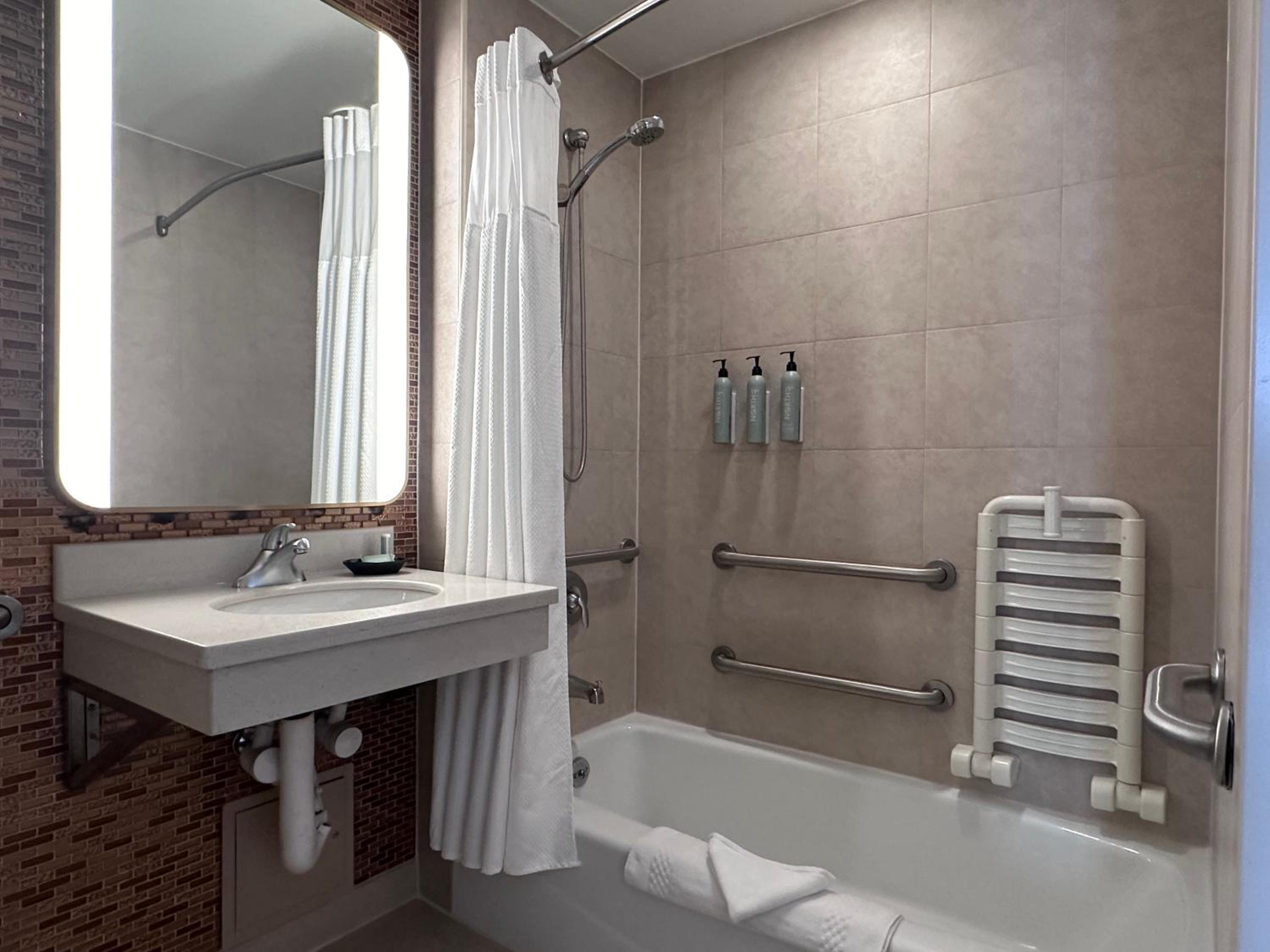 Double Room with Two Double Beds and Transfer Shower - Mobility and Hearing Accessible