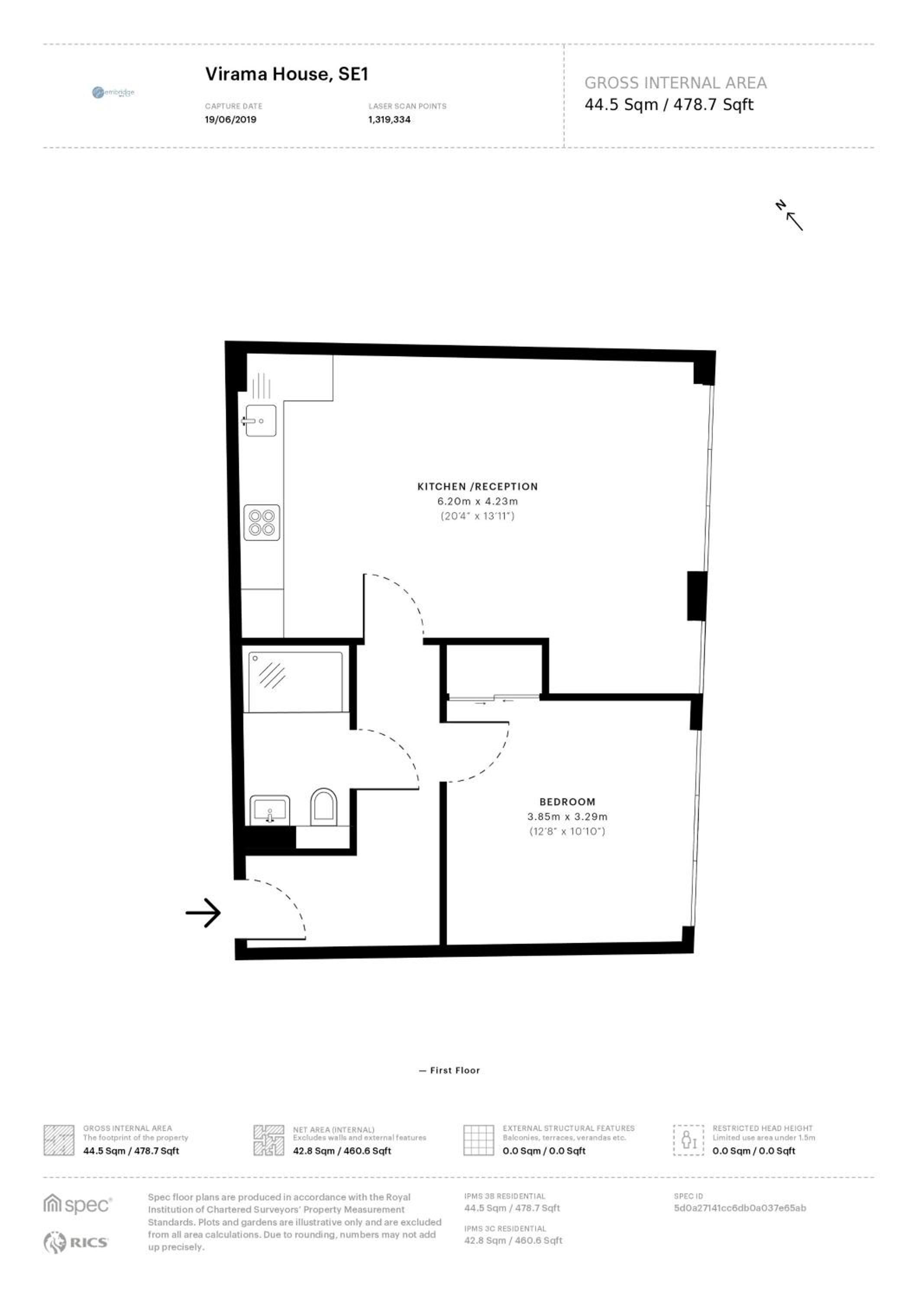 One-Bedroom Apartment photo 1