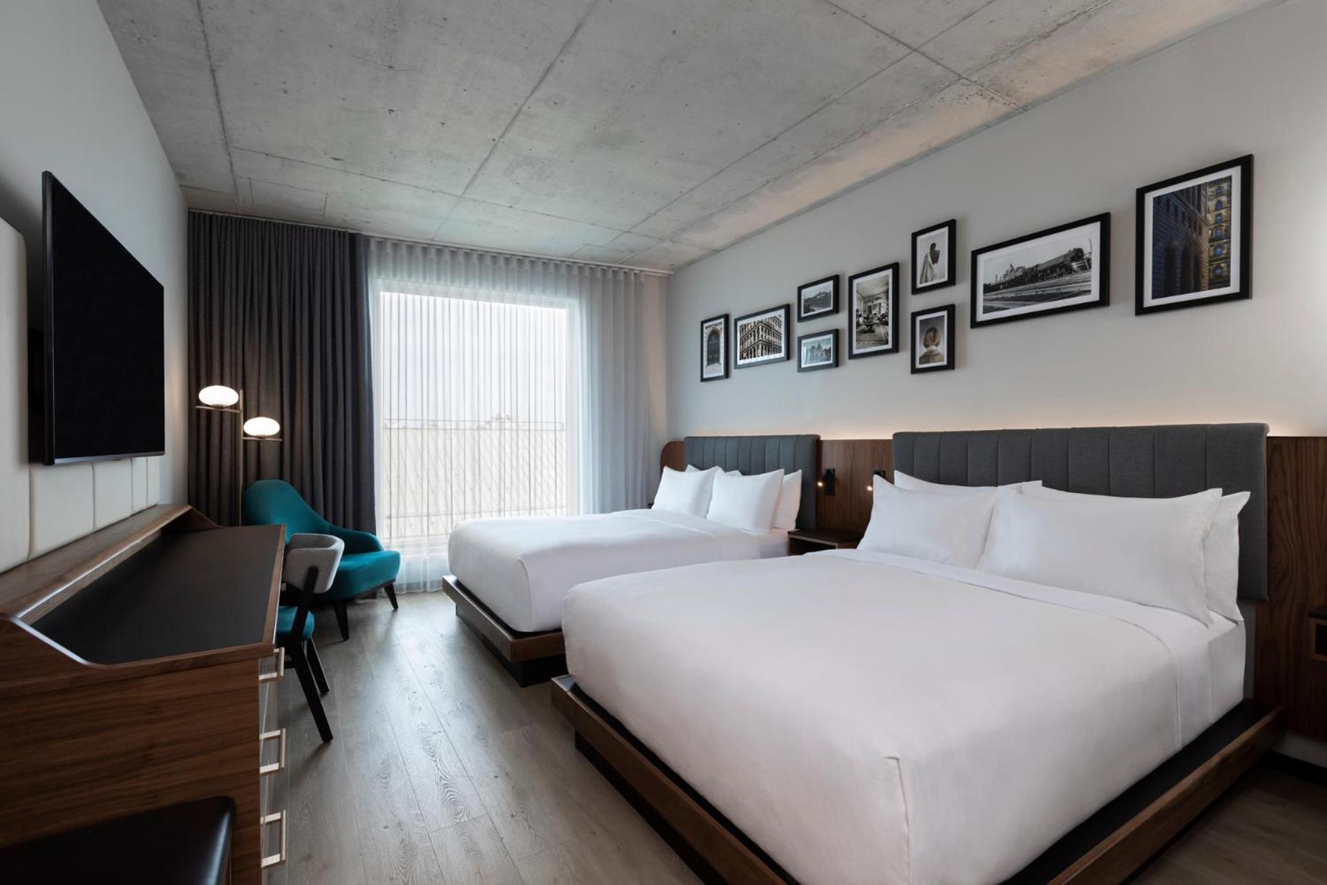 Queen Room with Two Queen Beds with City View