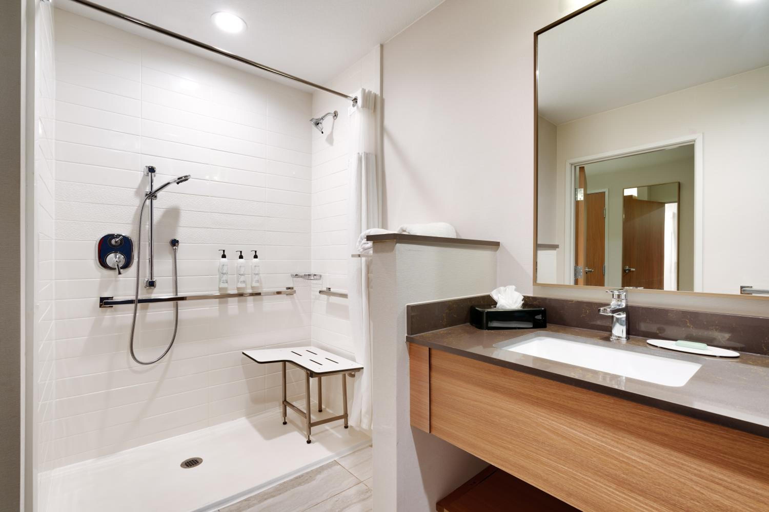 King Room with Roll-In Shower - Mobility Accessible