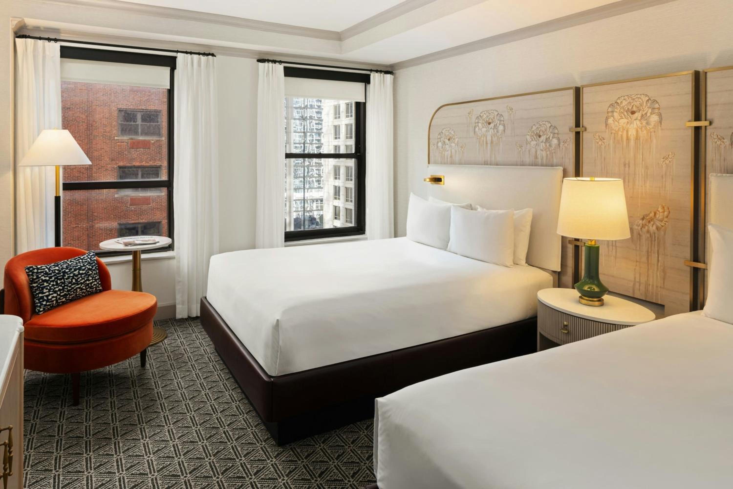 Deluxe Room with Two Queen Beds, Adapted Tub and City View - Mobility and Hearing Accessible