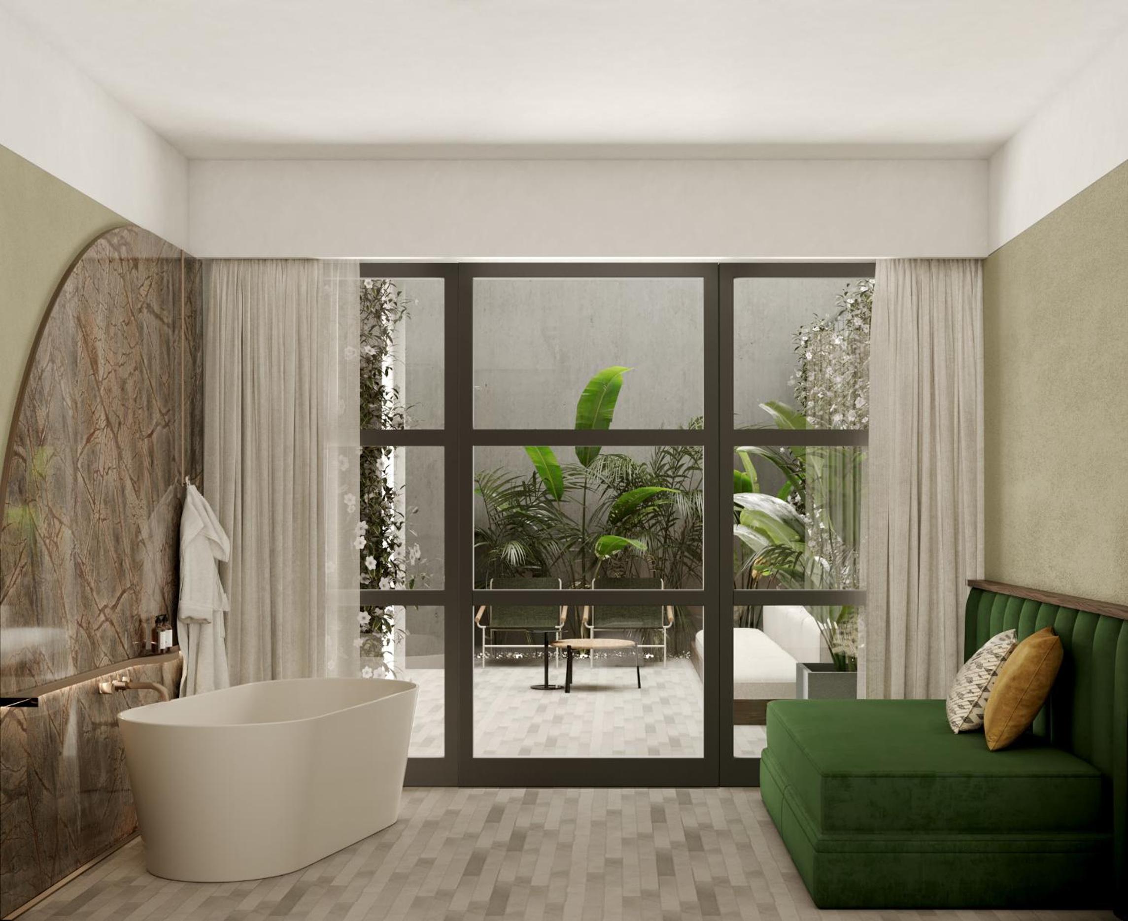 Prestige Double or Twin Room with Private Garden - Vertical Garden Area