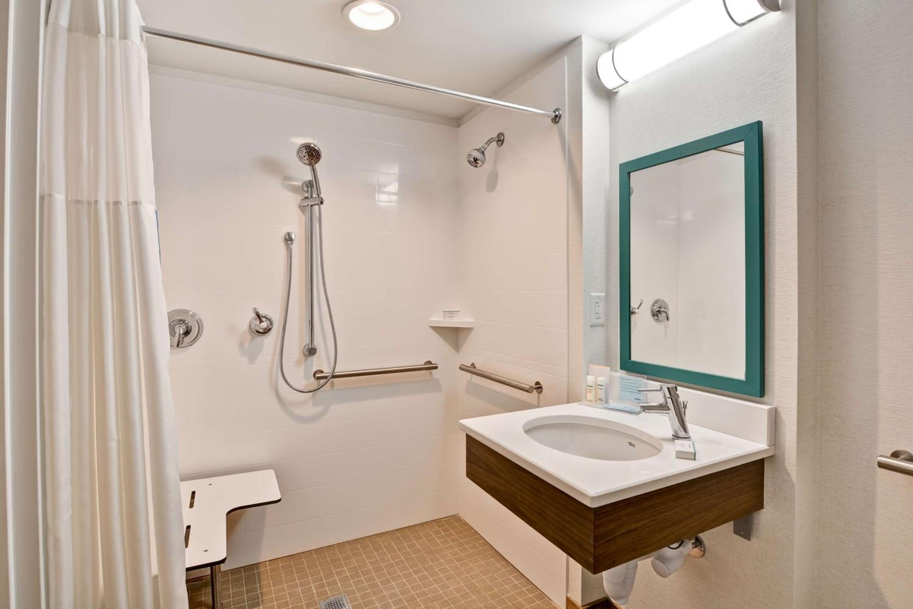 One Queen Mobility / Hearing Accessible Roll in Shower Non-Shower