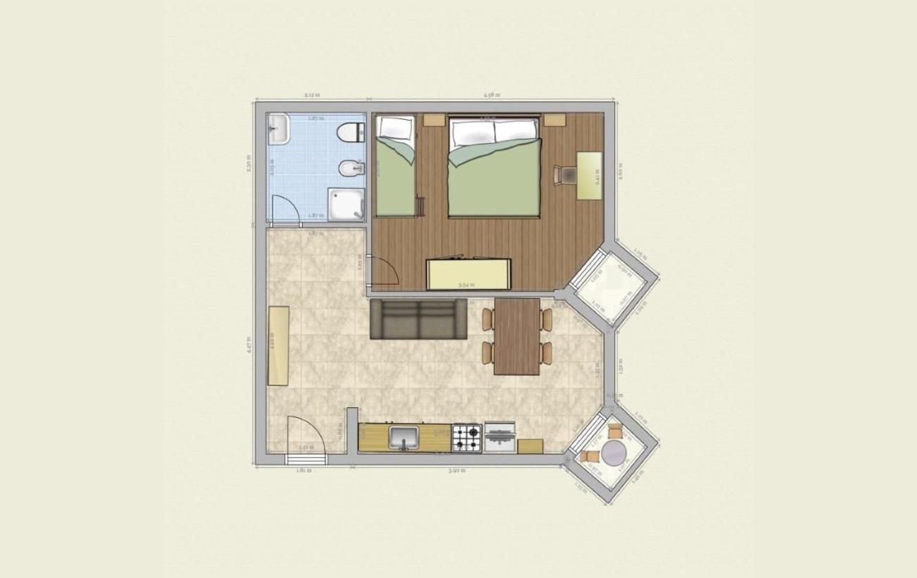 One-Bedroom Apartment with Sea View photo 2