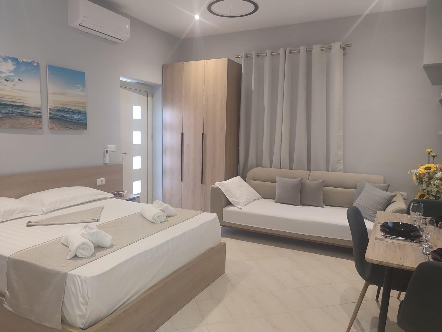 One-Bedroom Apartment with Garden View