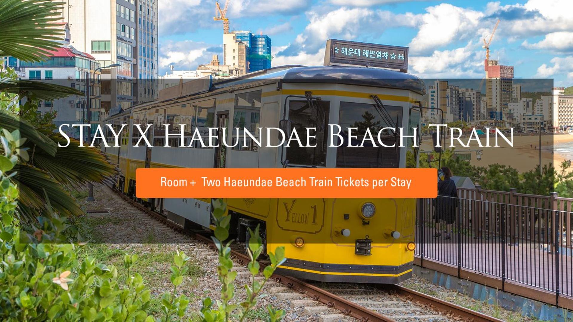 [Beach Train PKG] Premier Double Room with Ocean View with Haeundae Beach Train Ticket (per stay) for 2