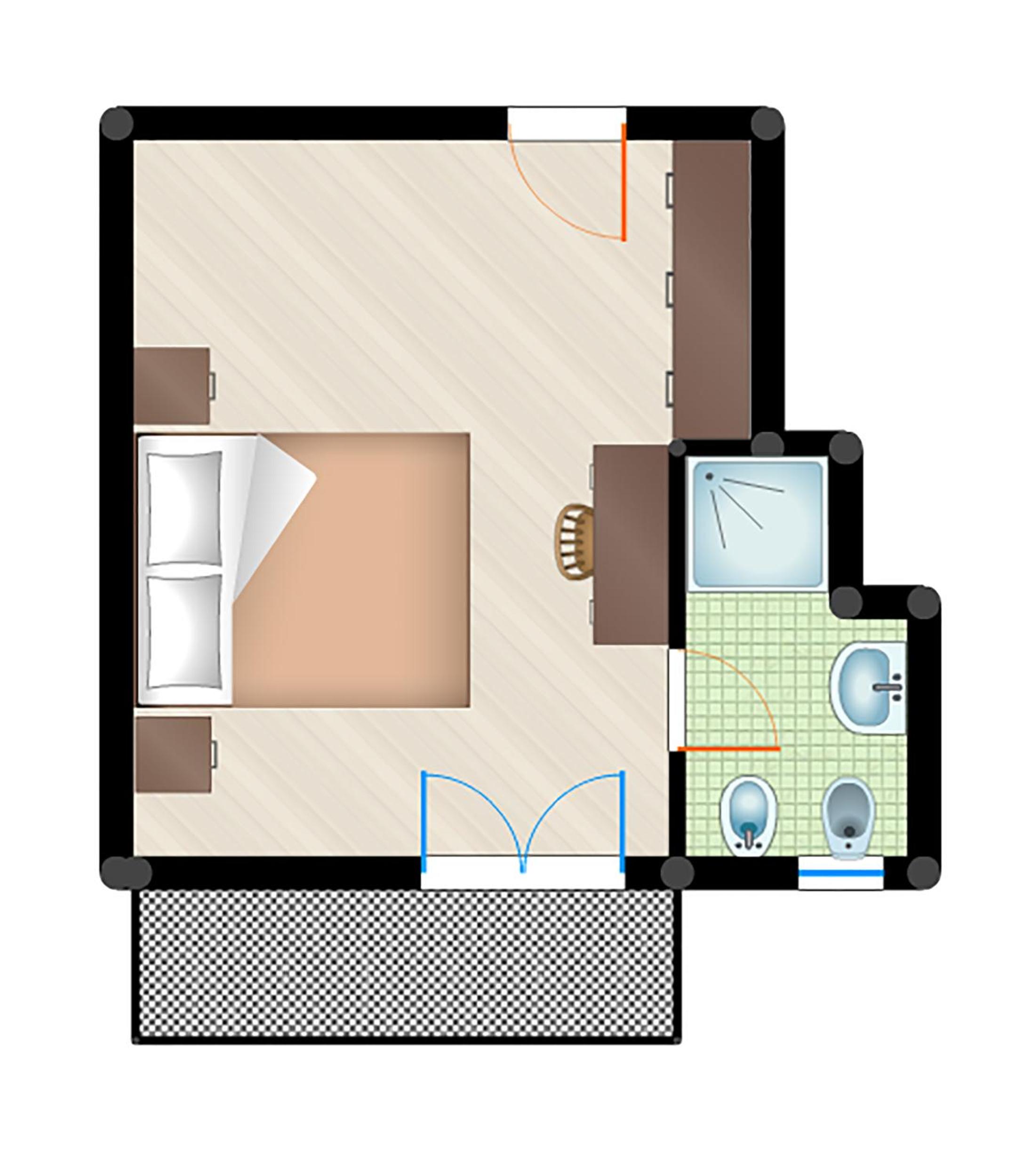 Double or Twin Room with Balcony photo 2