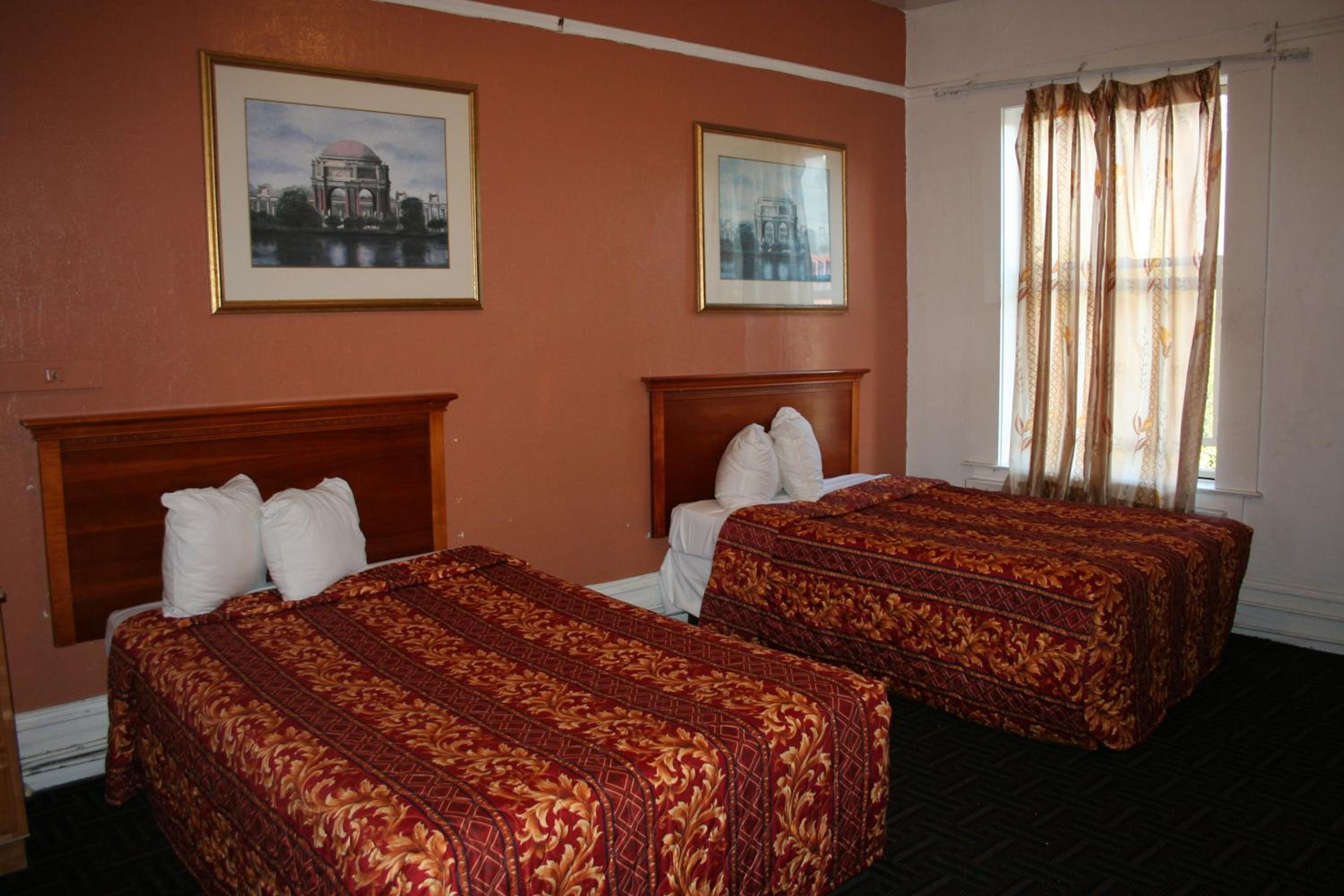 Double Room with Two Double Beds and Shared Bathroom