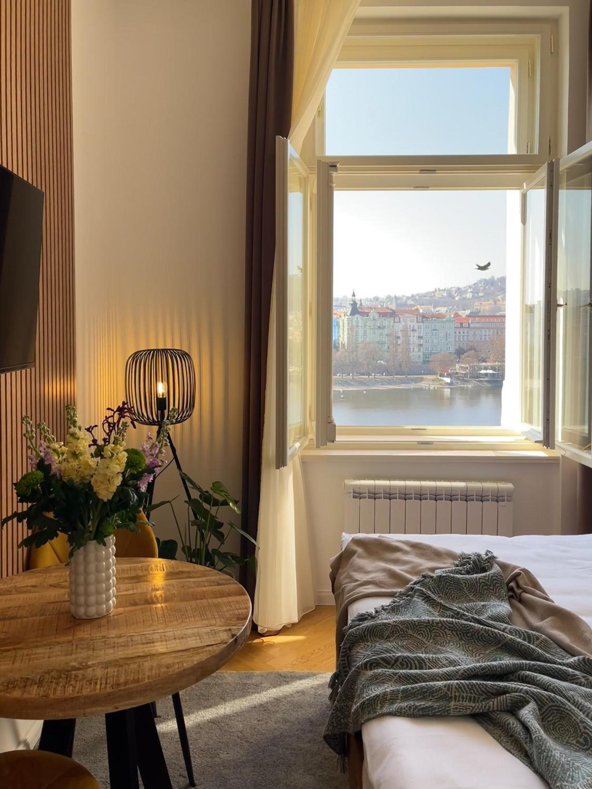 Studio with Sofa Bed and River View
