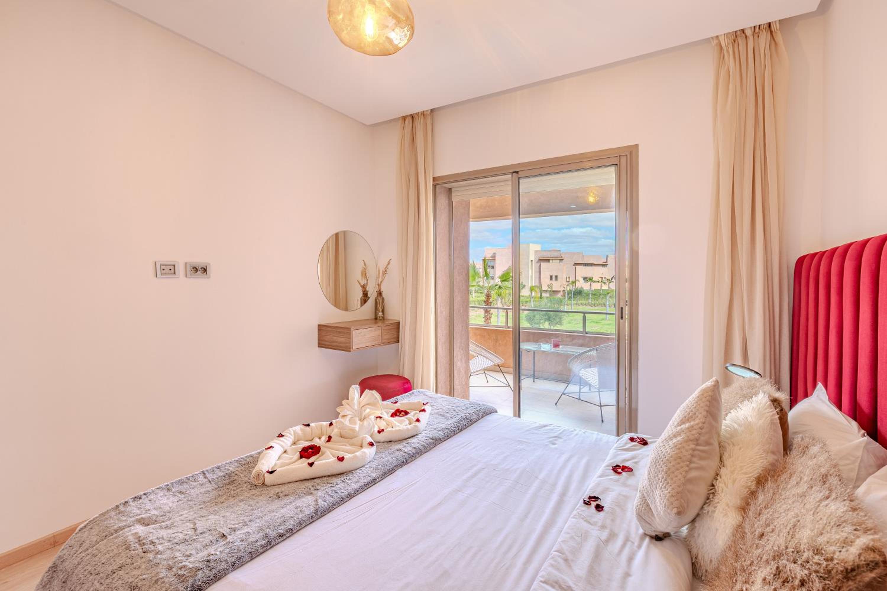 Deluxe Two-Bedroom Apartment with Garden View