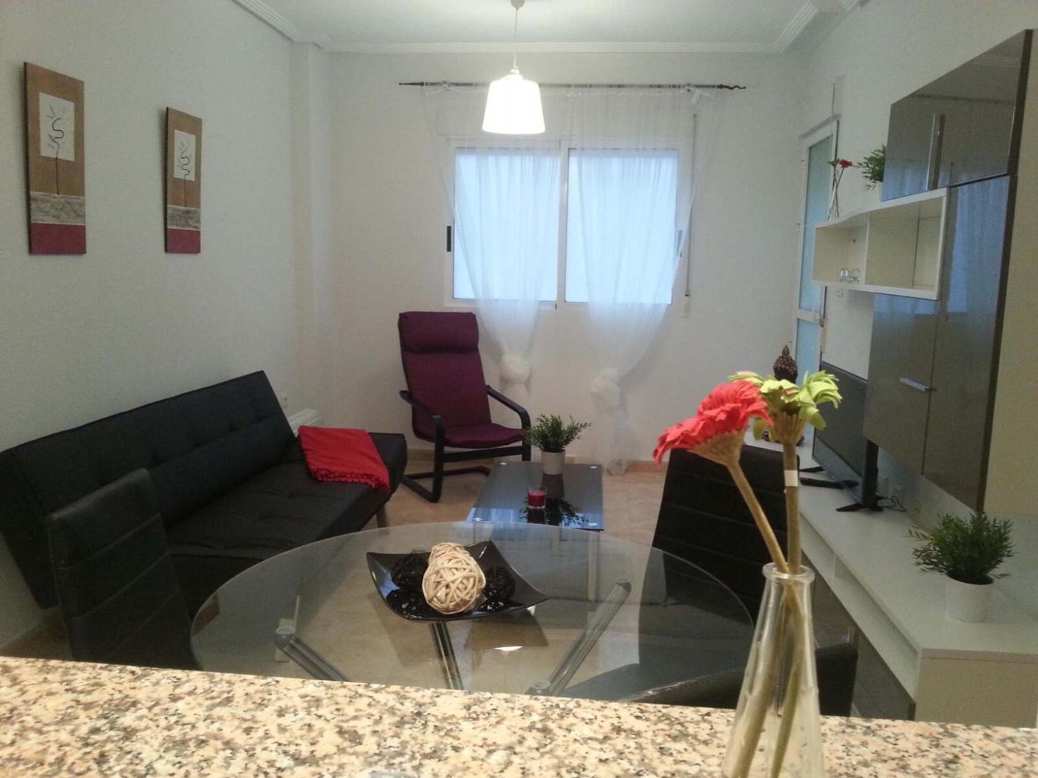 Apartamento con vista a la piscina