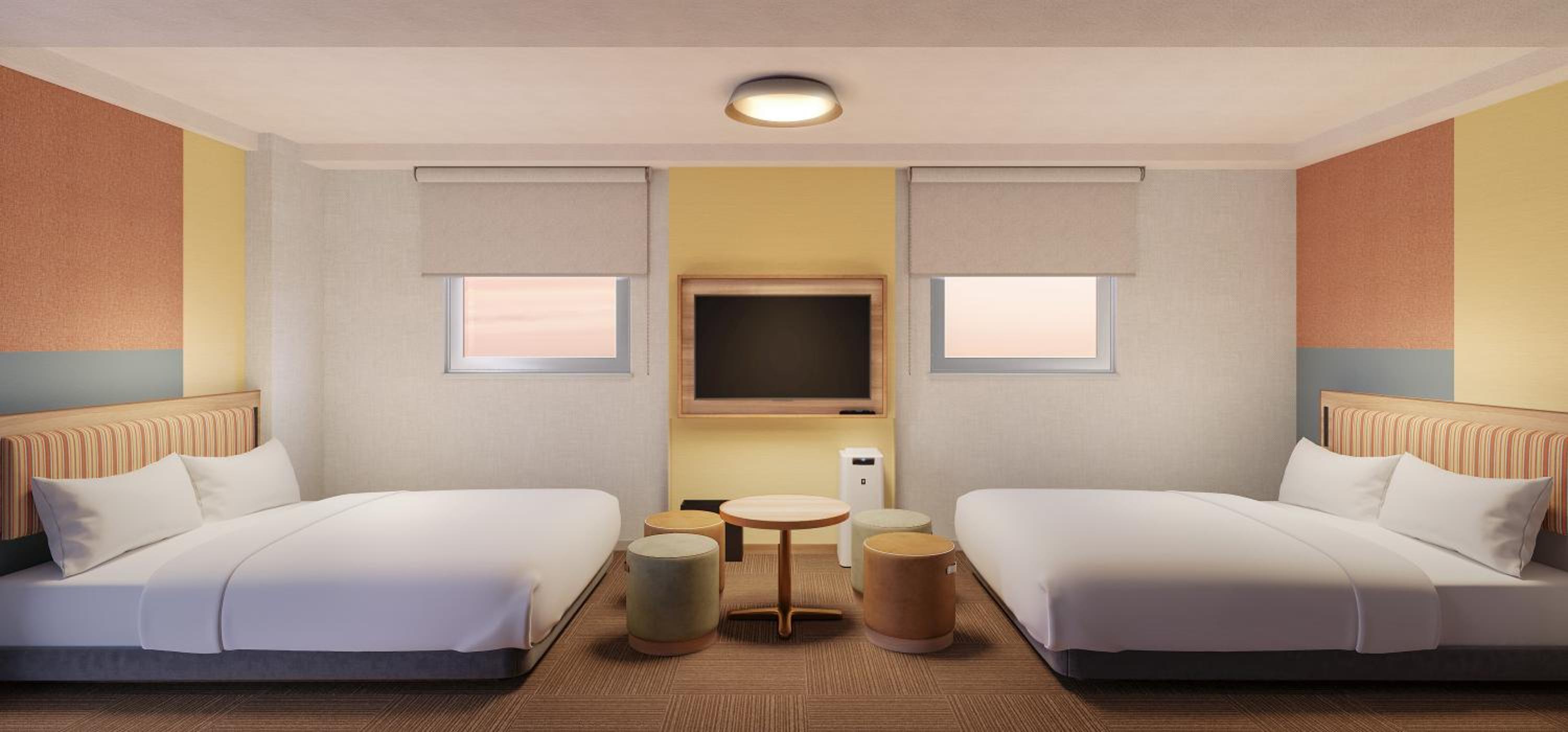 Renewal Twin Room (Queen Bed) - Non-Smoking - Bay Hotel Building photo 2