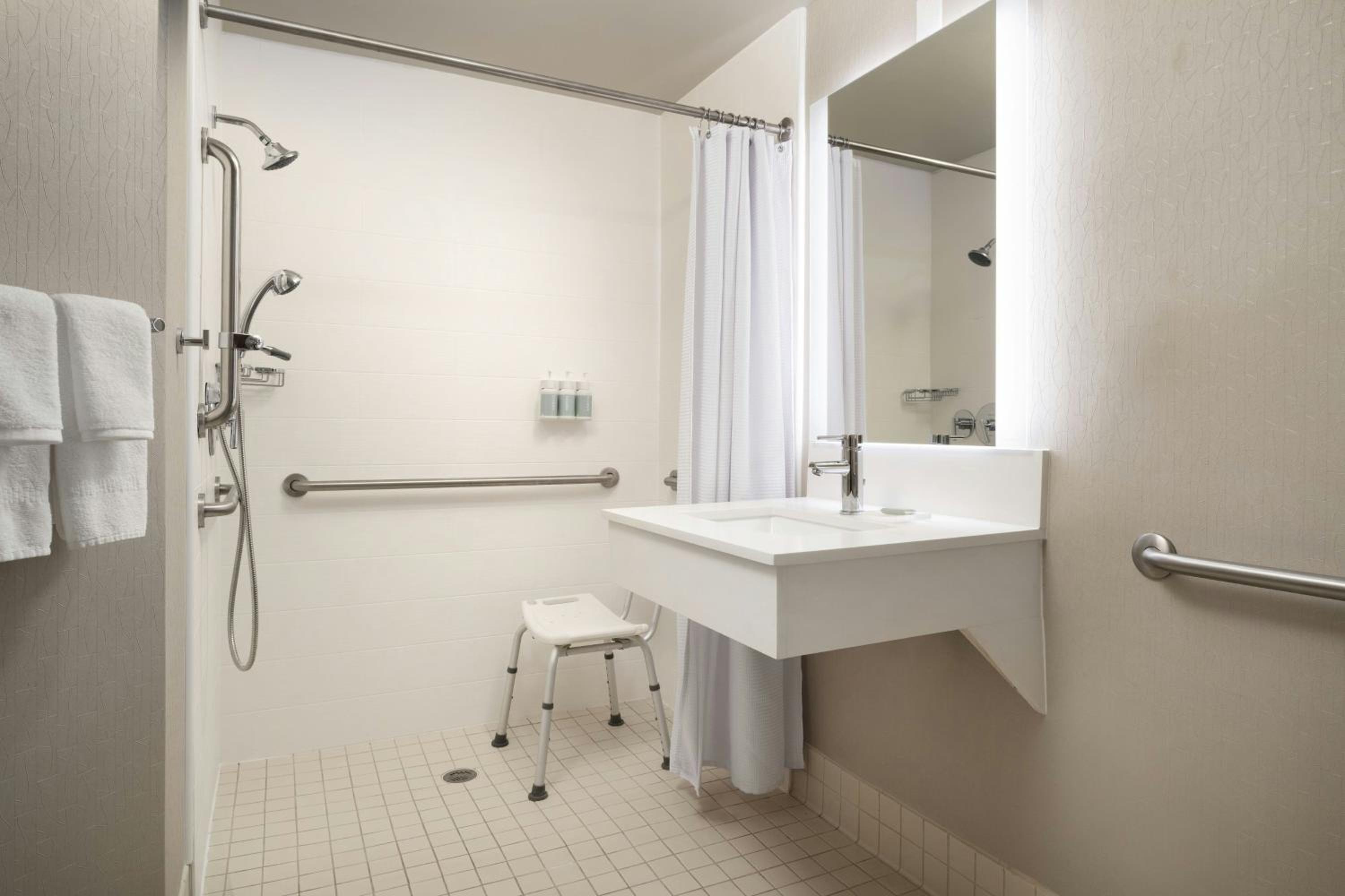 King Suite with Sofa Bed and Roll-In Shower - Mobility and Hearing Accessible
