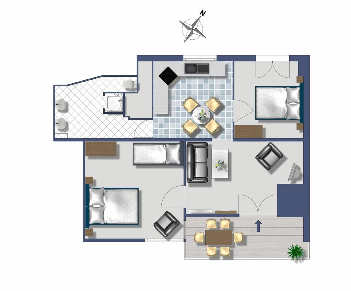Two-Bedroom Apartment with Garden View photo 2