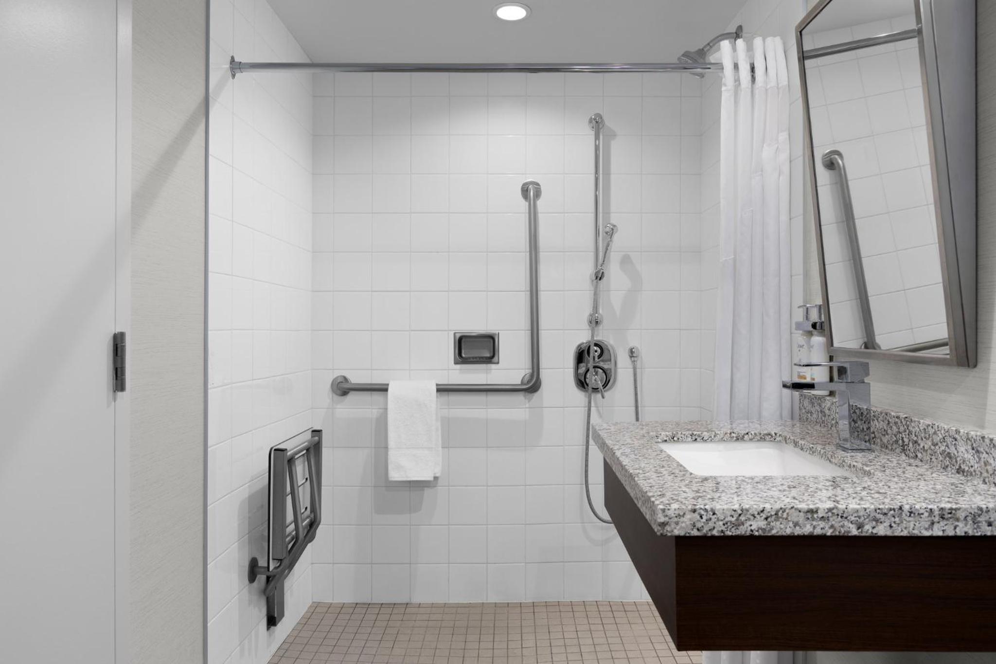 Standard Queen Room with Mobility Accessible Roll-In Shower