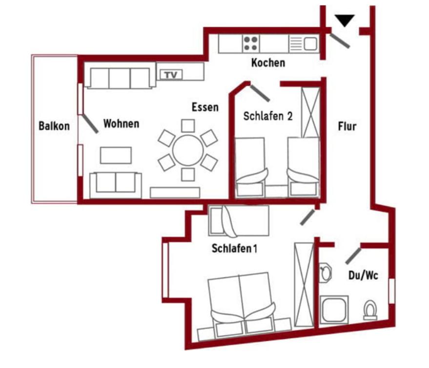 Two-Bedroom Apartment with Balcony photo 1