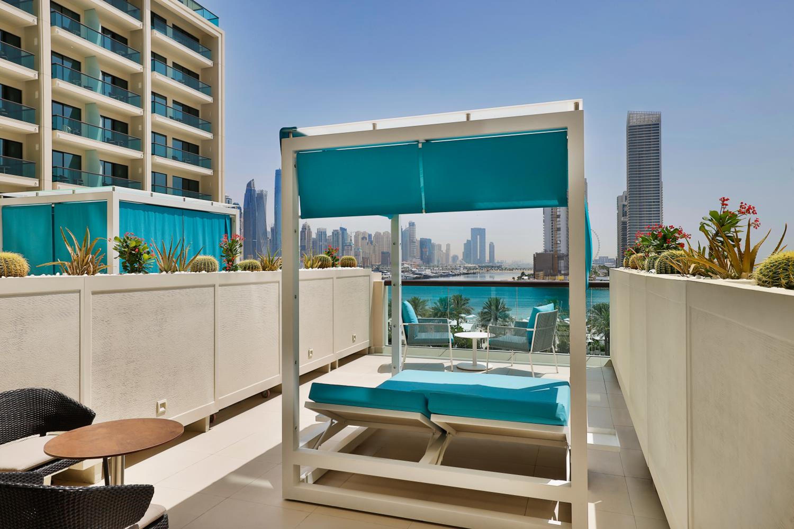 Double Room with Two Double Beds and Sea View - Cabana
