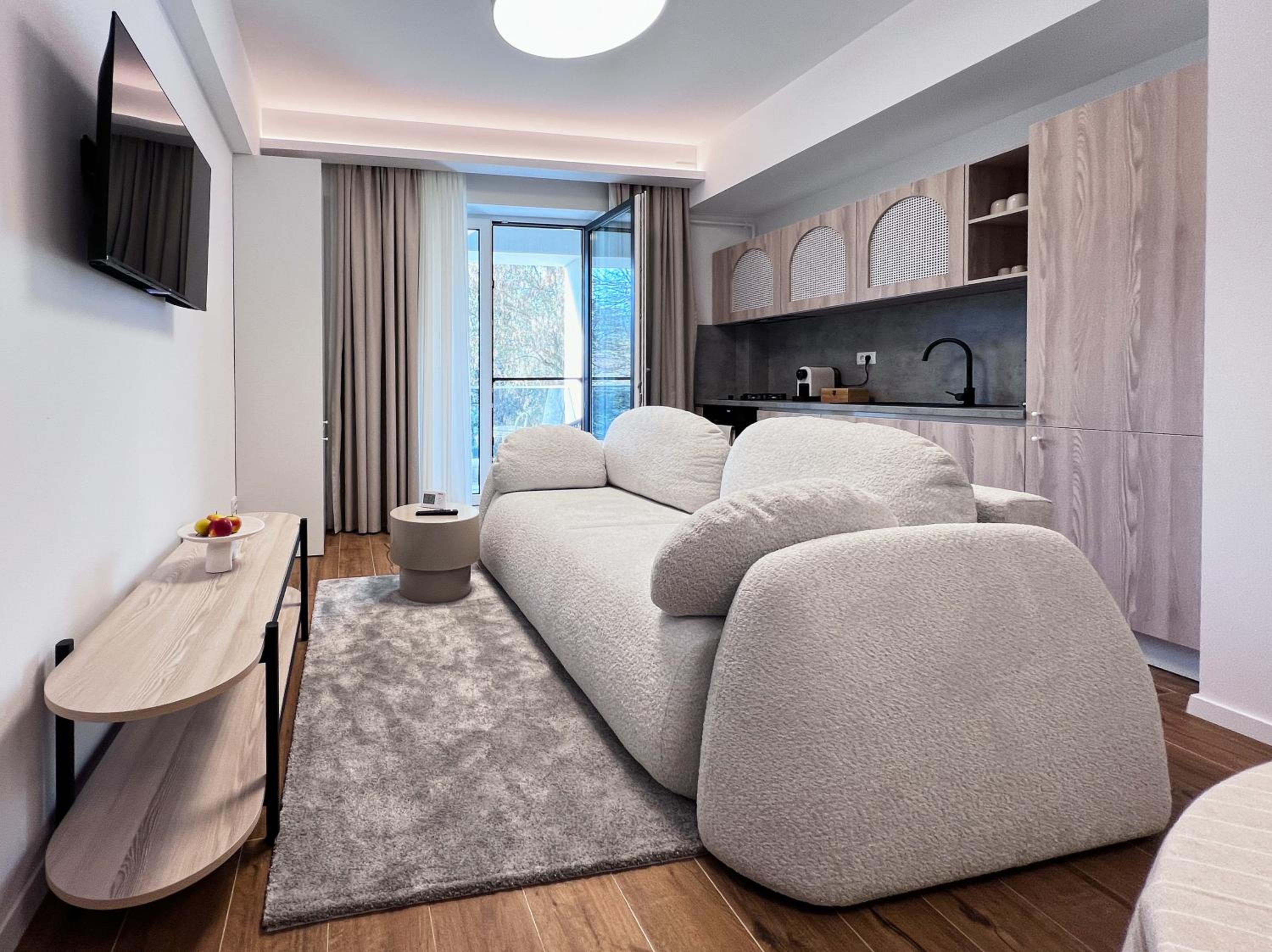 One-Bedroom Apartment with Park View