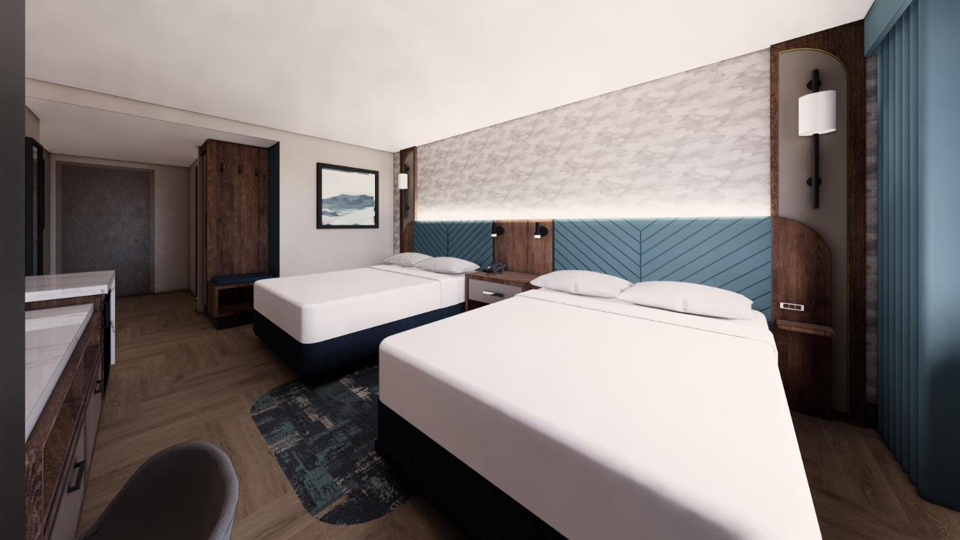 Valley mountain view room , 2 queen