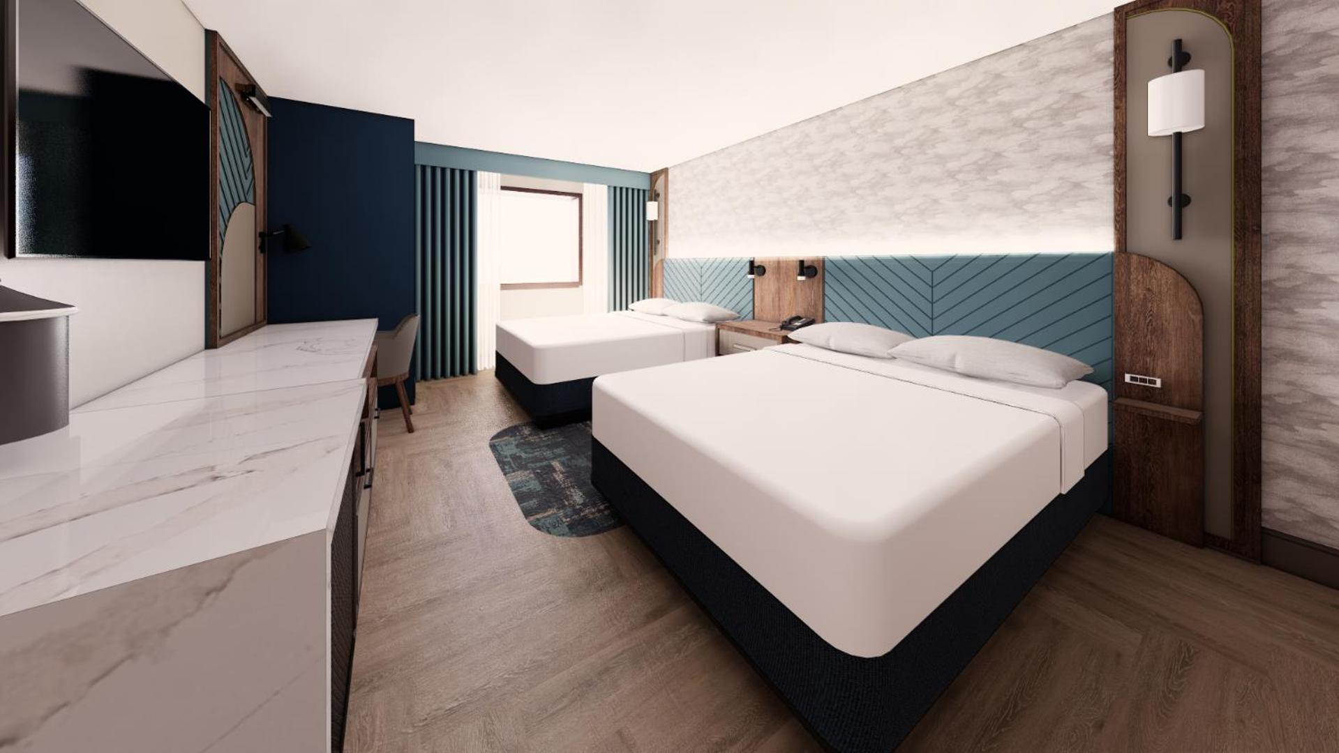 Valley Deluxe Room , 2 Queen (Newly Renovated)