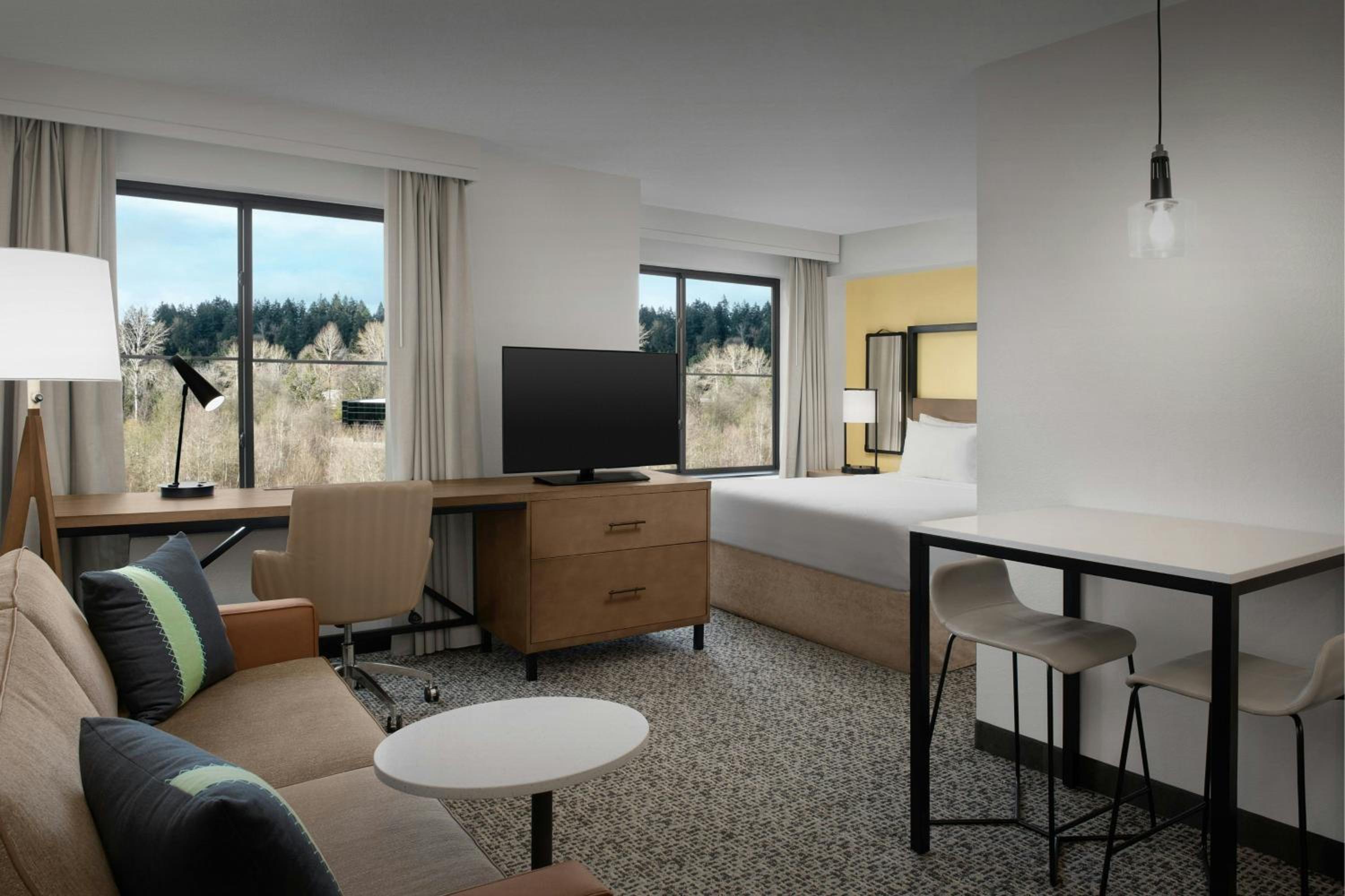 Large King Studio with View and Sofa Bed - Mobility/Hearing Accessible with Roll-In Shower photo 1