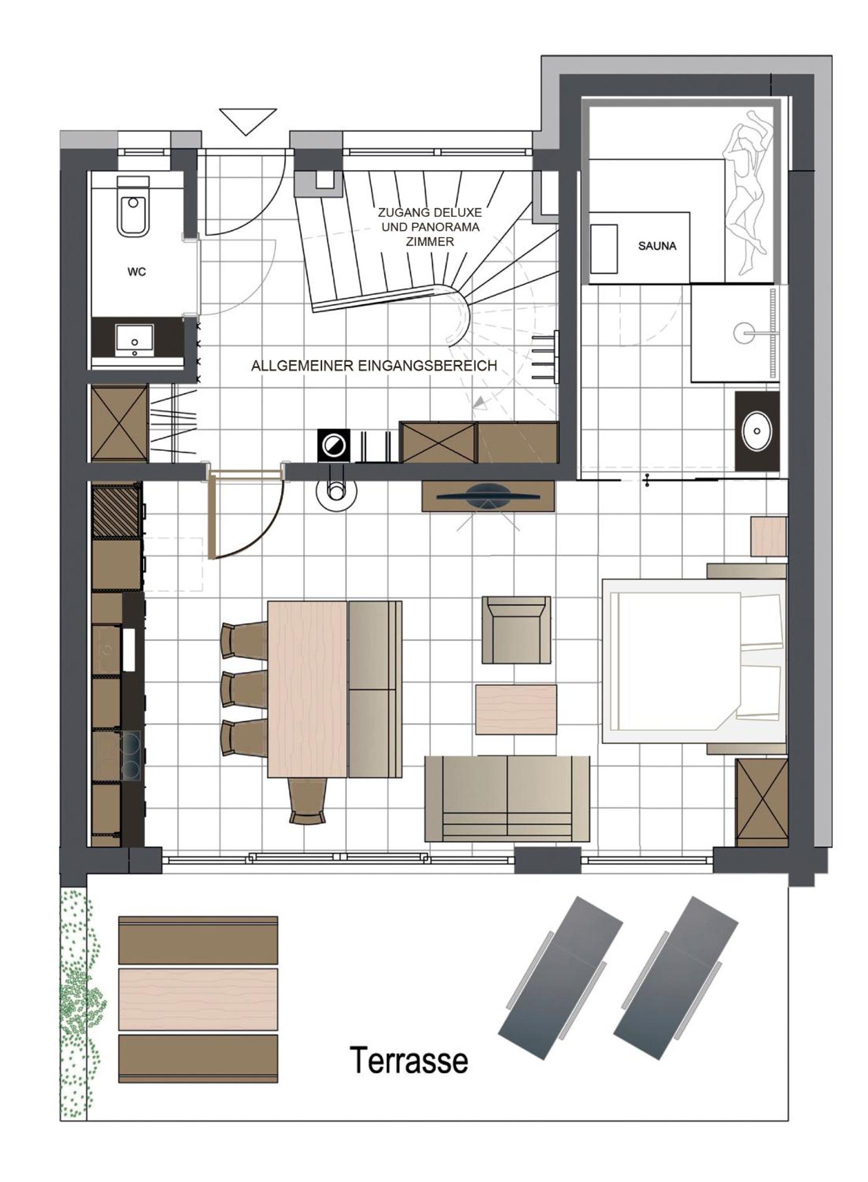 Studio with Terrace