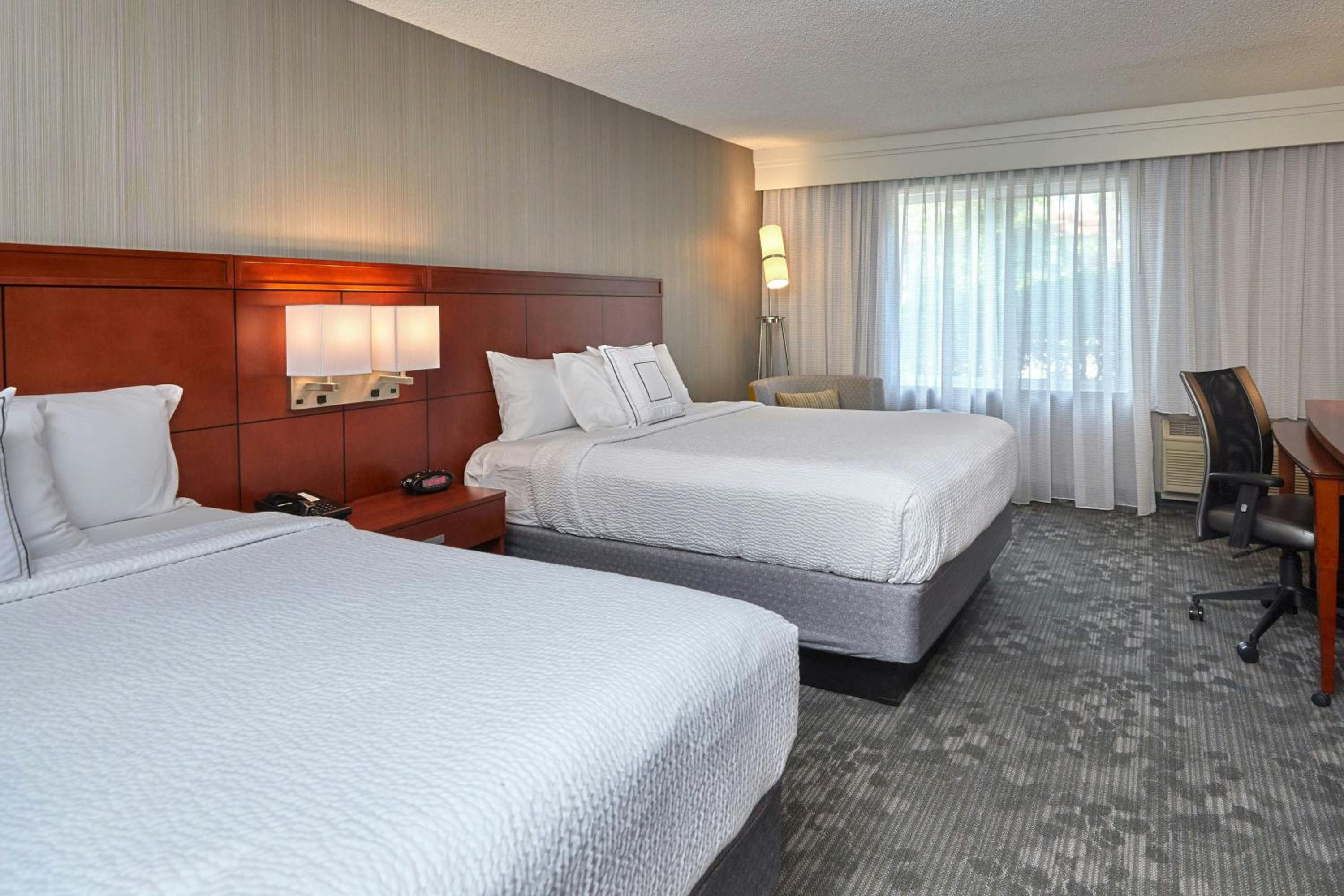 Queen Room with Two Queen Beds and Adapted Tub - Mobility and Hearing Accessible