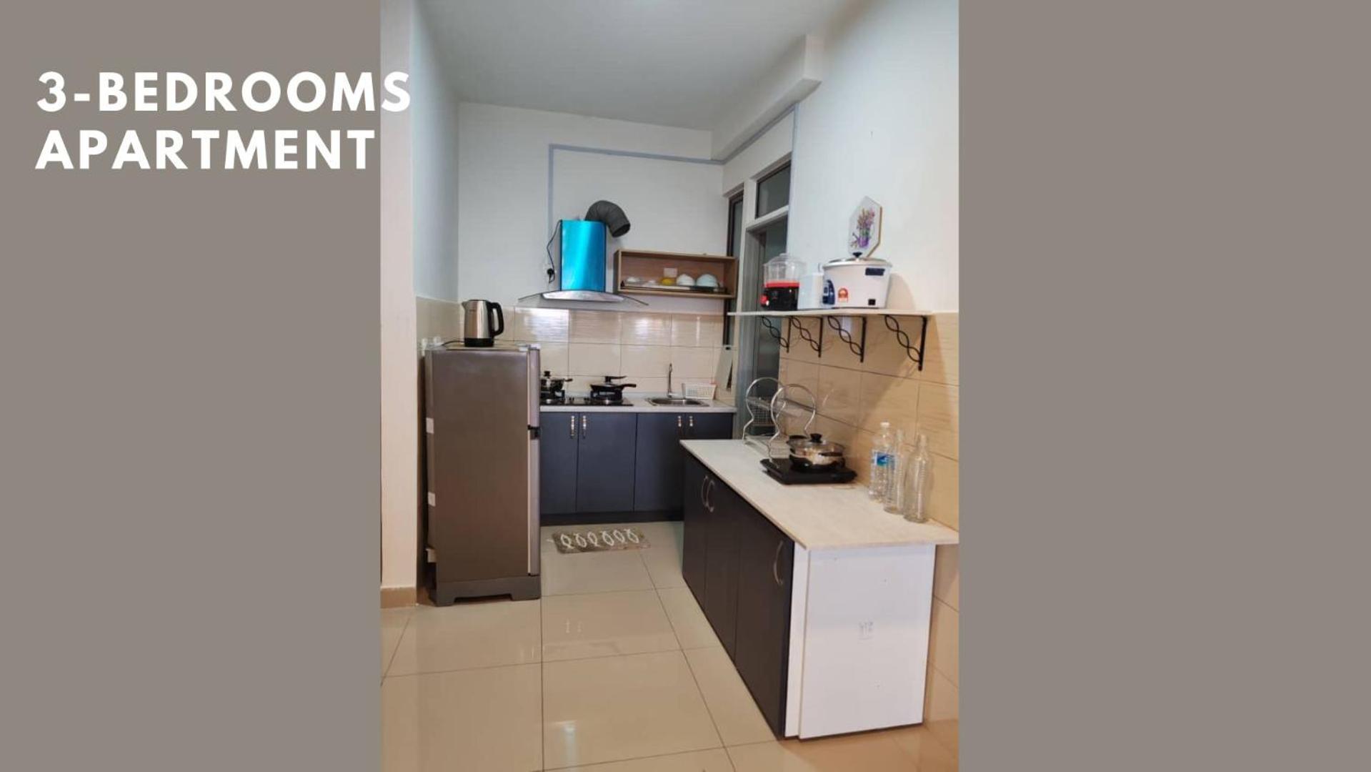 Three-Bedroom Premium Apartment with Balcony