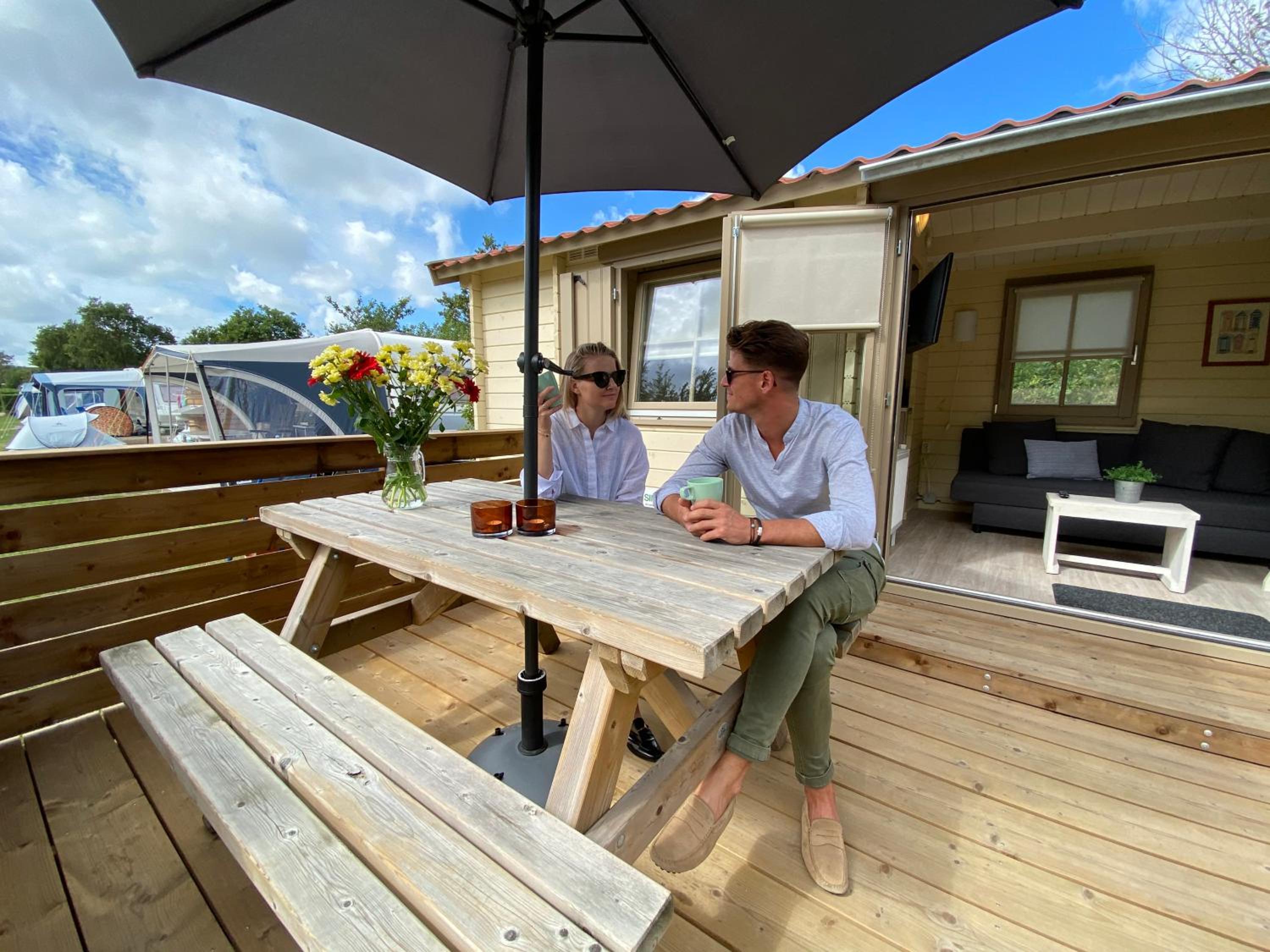 Camping chalet de Albatros+