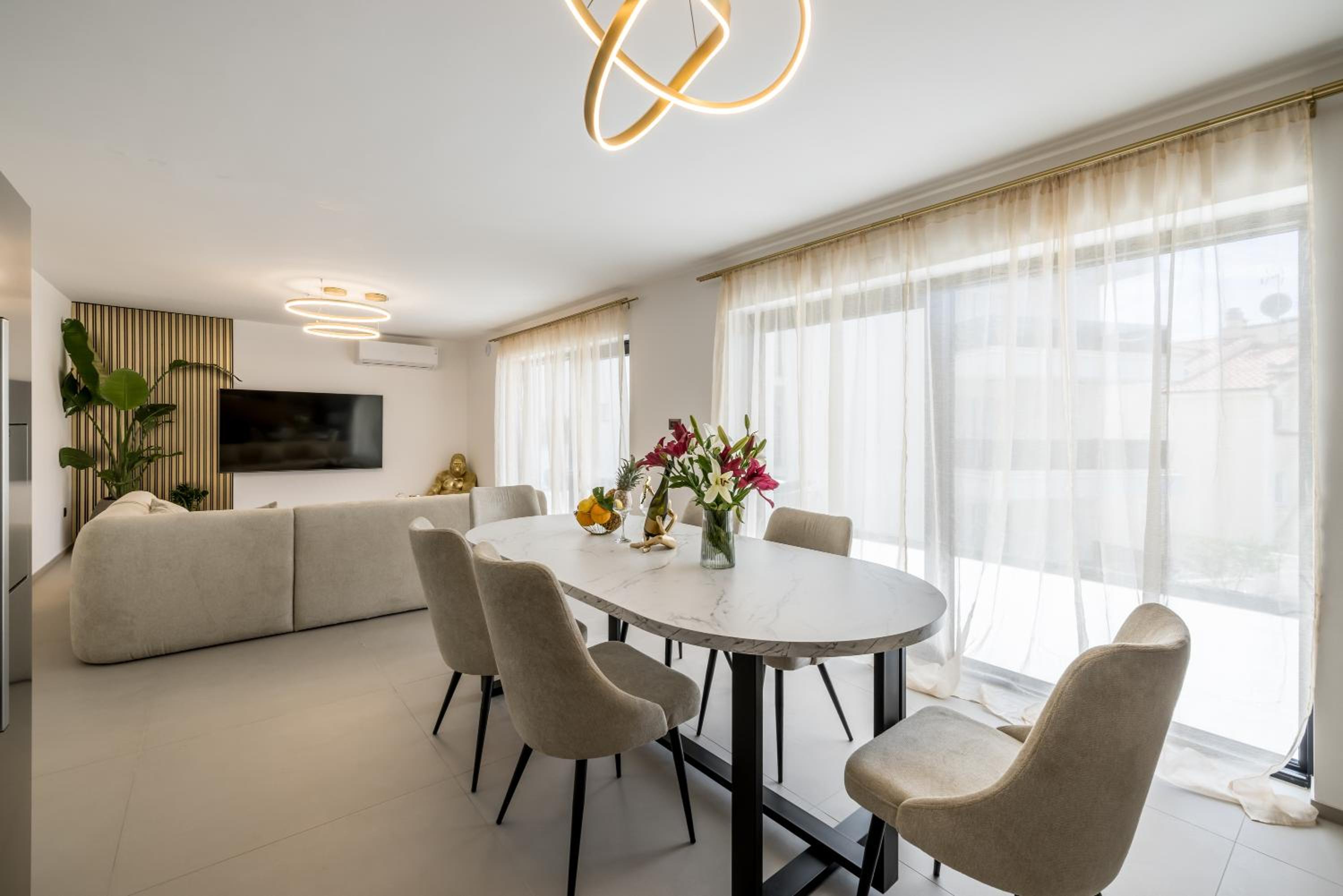 Three-Bedroom Premium Apartment with Balcony