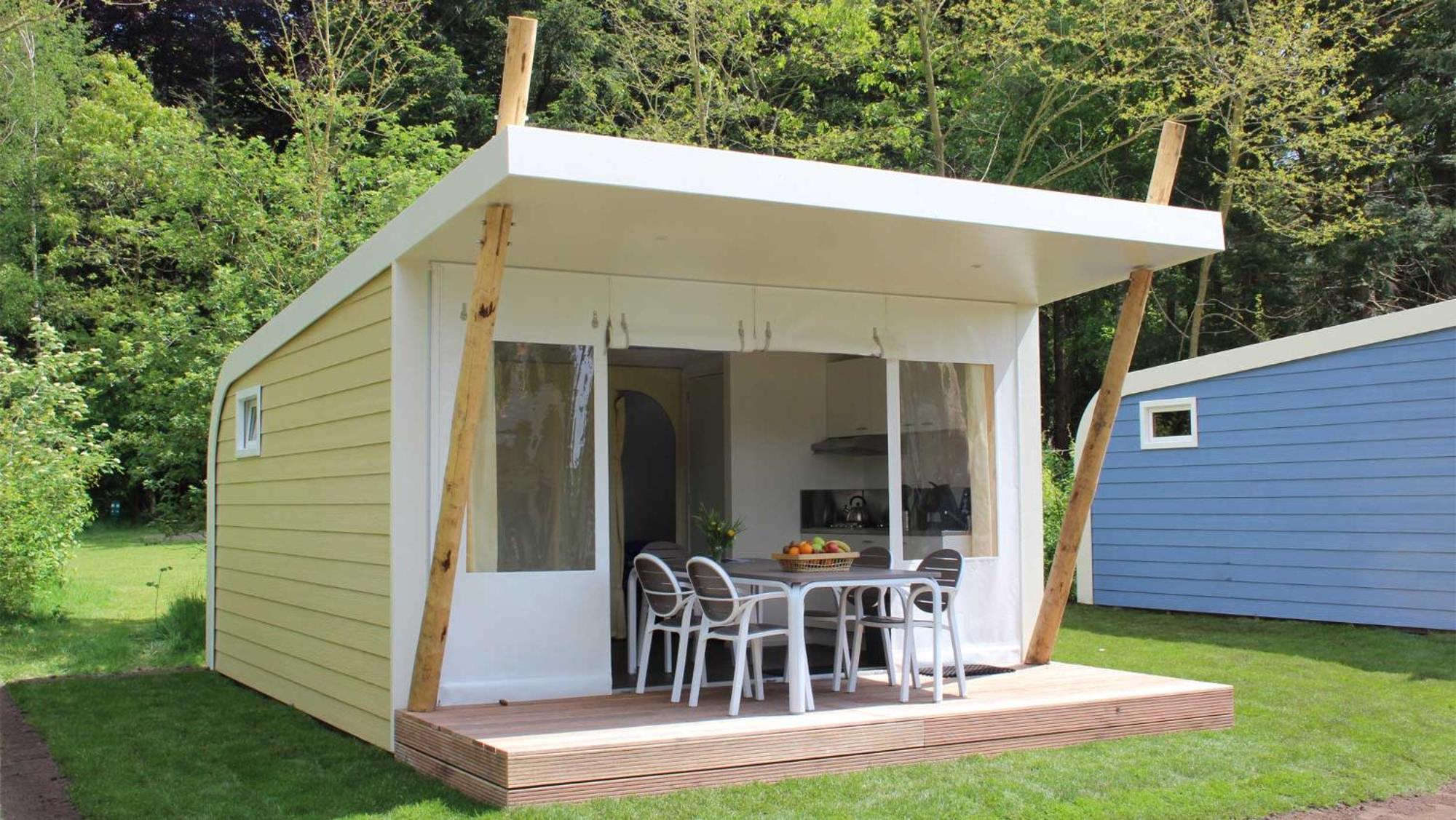 Luxe kampeer cabin voor 5 personen (huisdieren niet toegestaan)